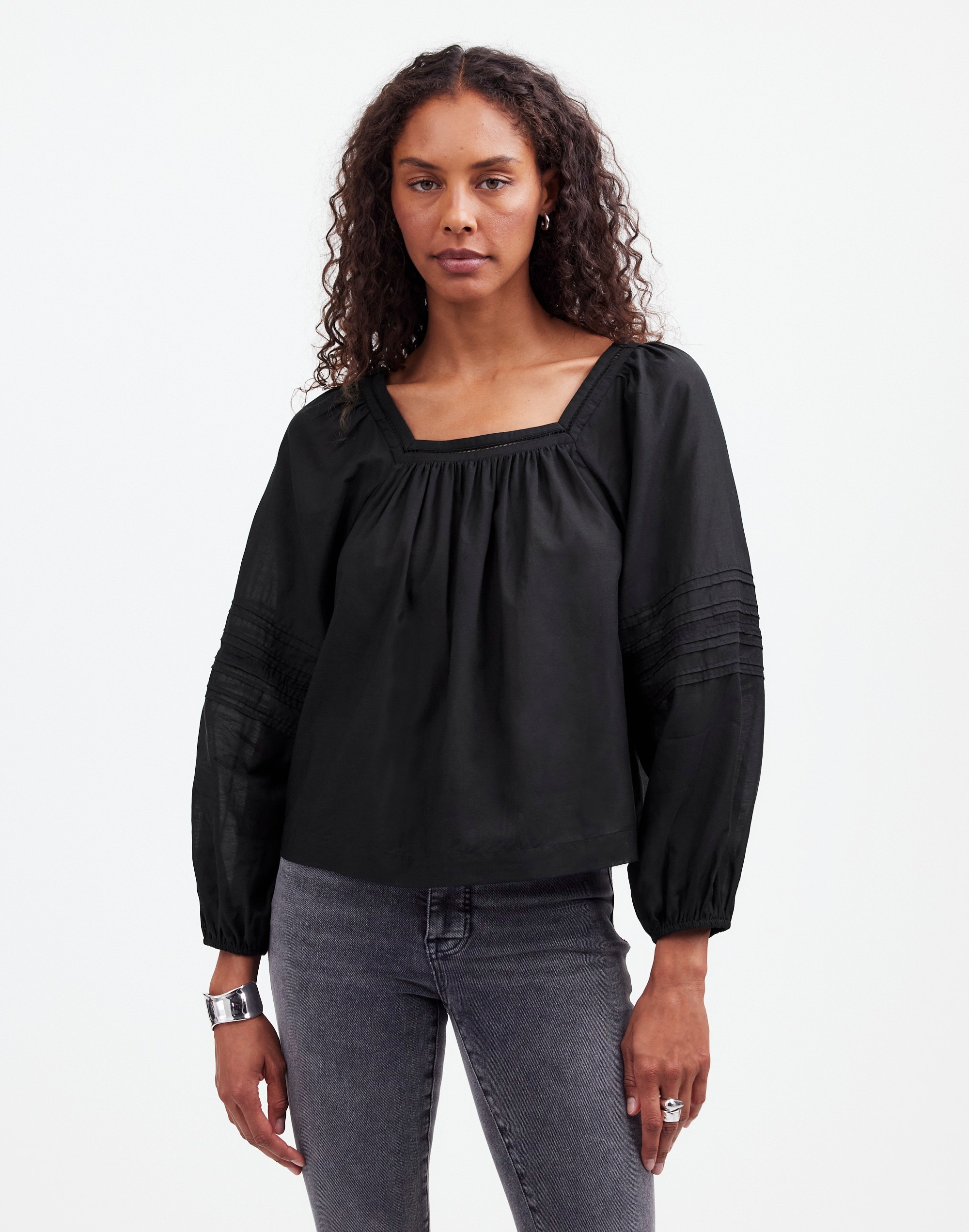 Square-Neck Long-Sleeve Top | Madewell