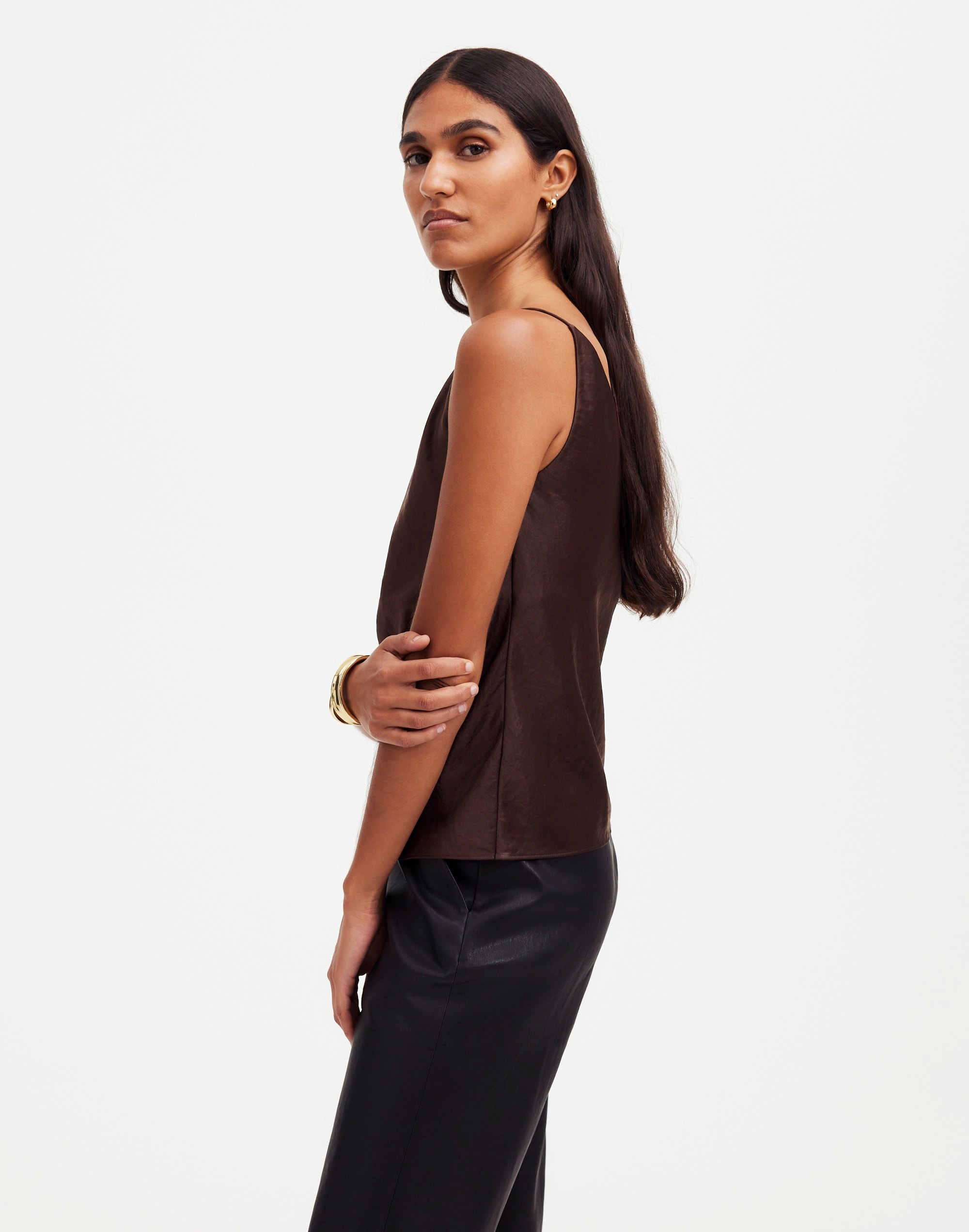 Satin V-Neck Cami Top | Madewell