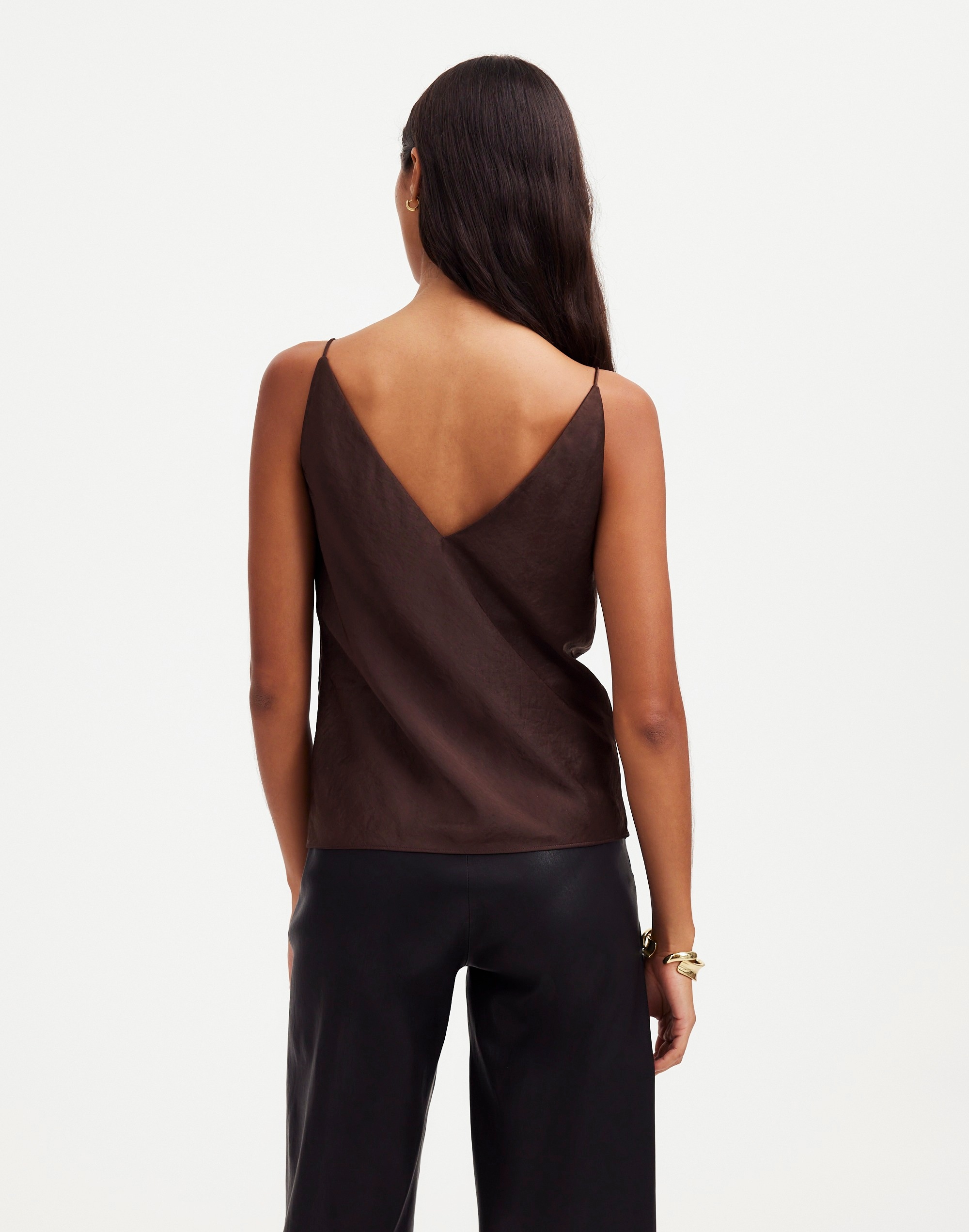 Satin V-Neck Cami Top | Madewell