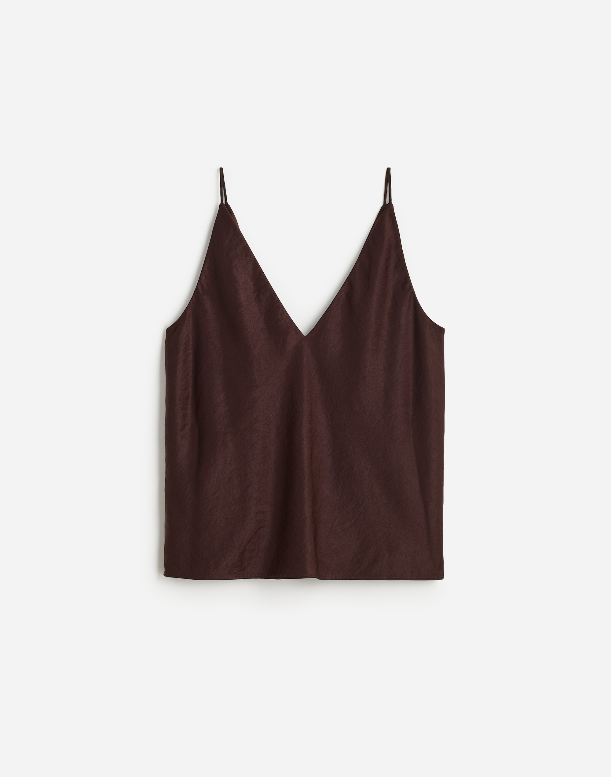 Satin V-Neck Cami Top | Madewell