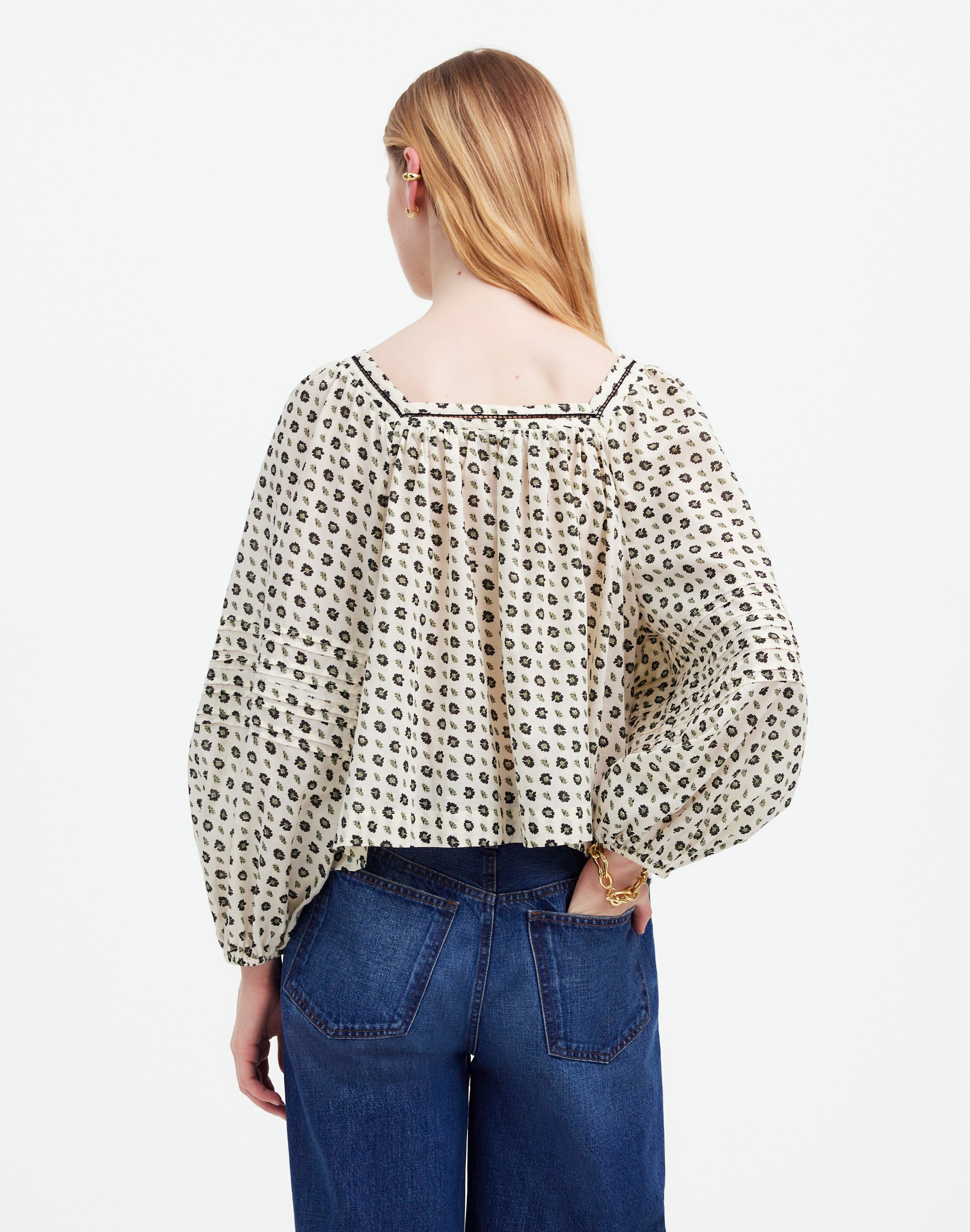 Square-Neck Long-Sleeve Top | Madewell