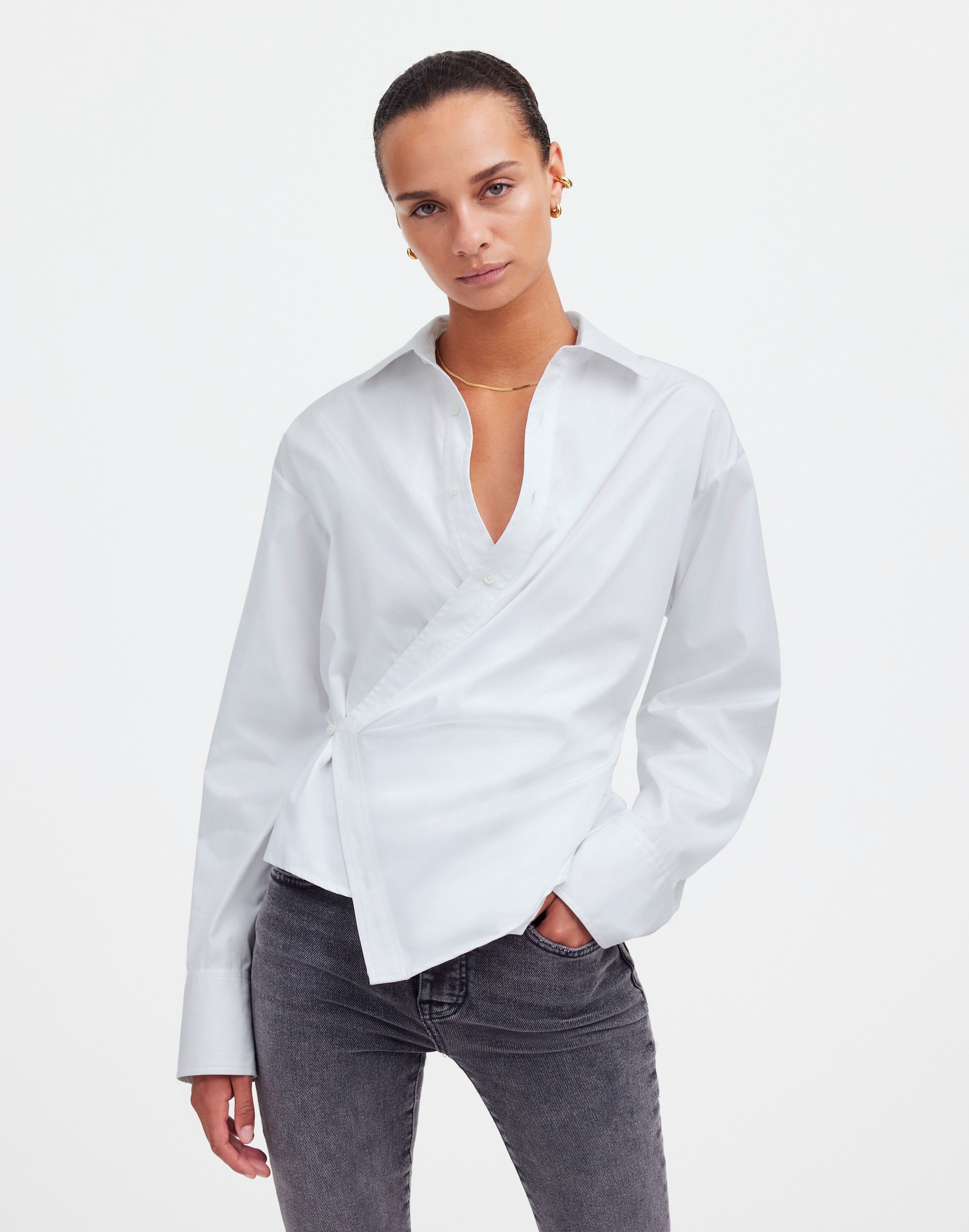 Asymmetric Button-Up Shirt | Madewell