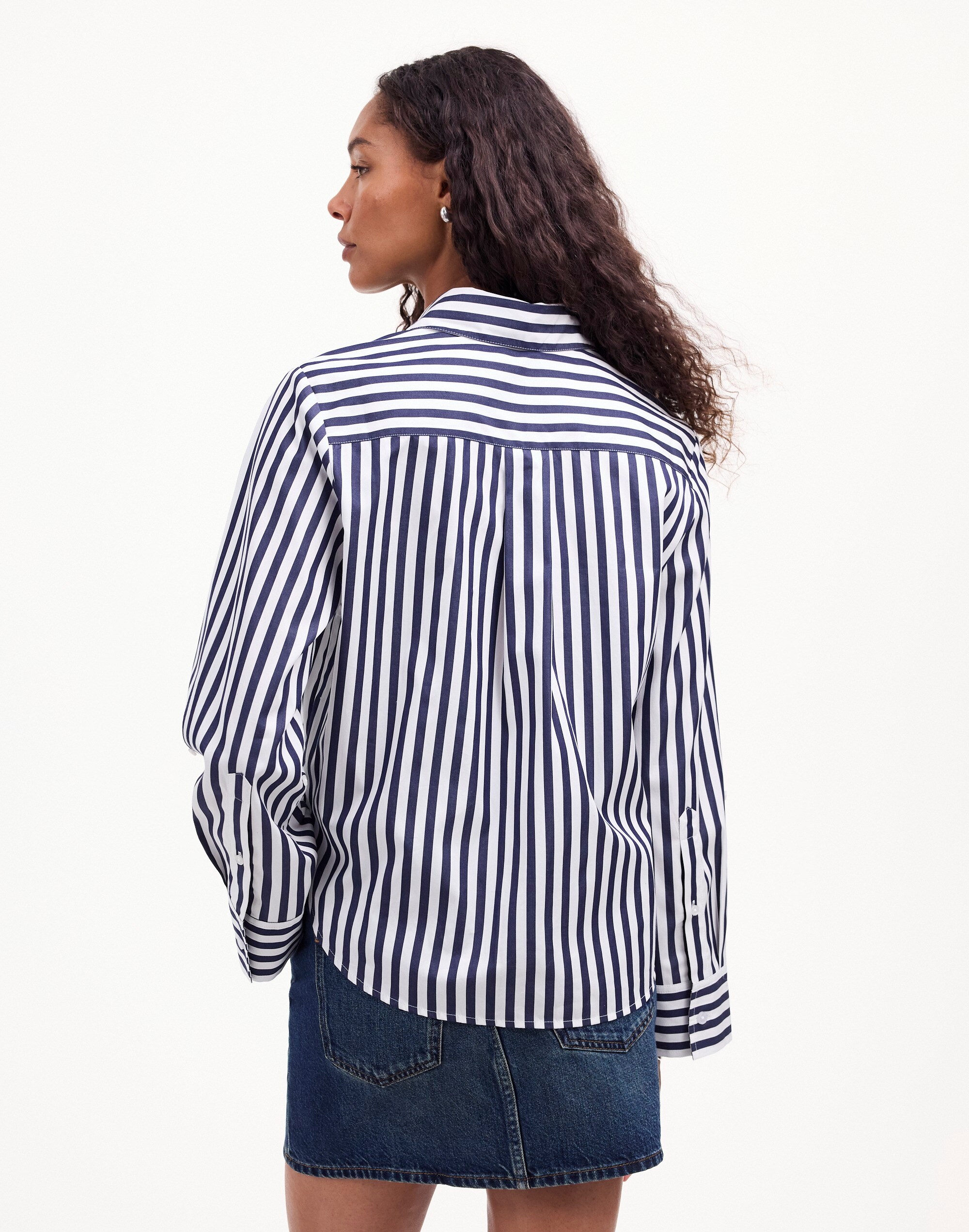 Easy Y-Neck Button-Up Shirt | Madewell