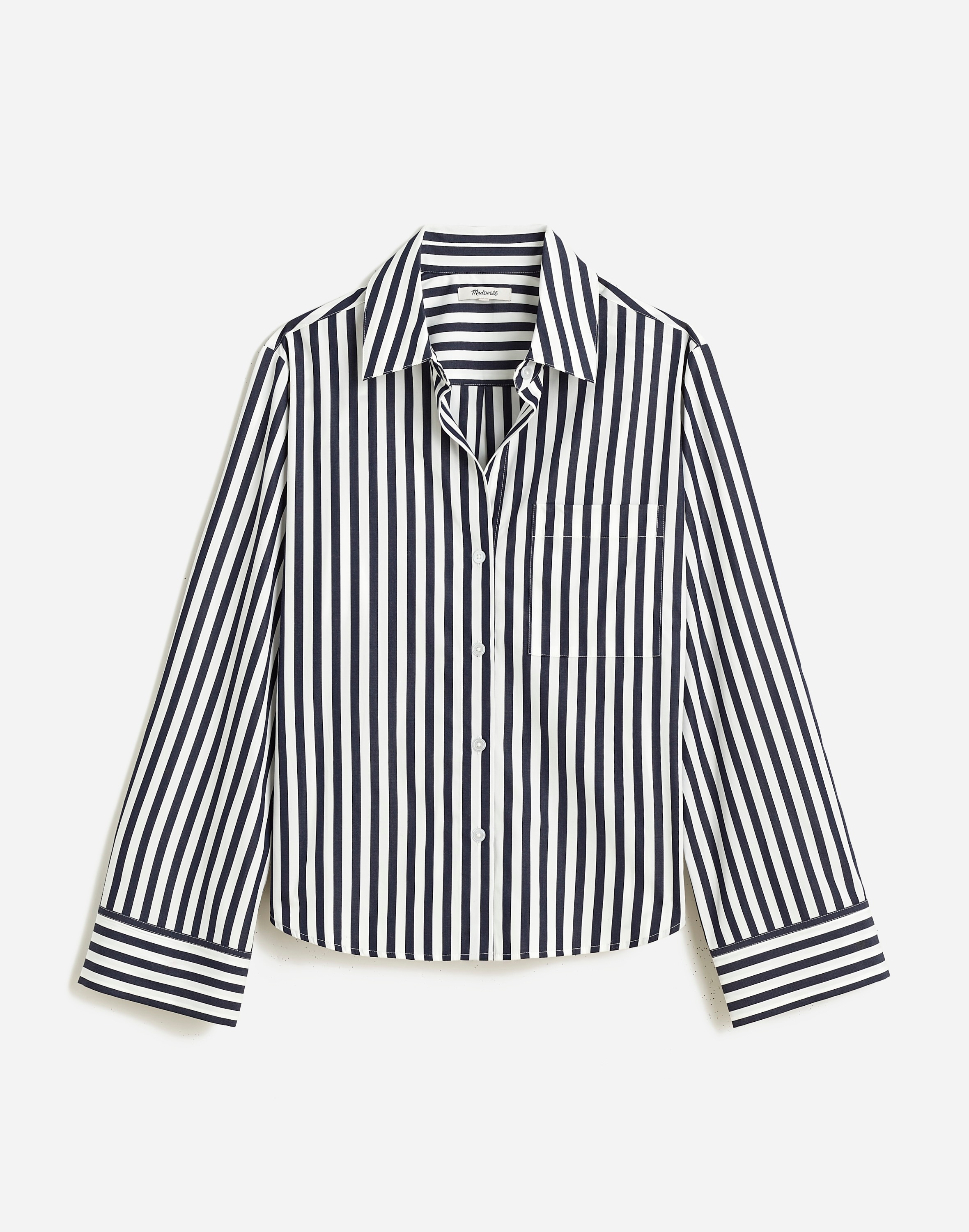 Easy Y-Neck Button-Up Shirt | Madewell