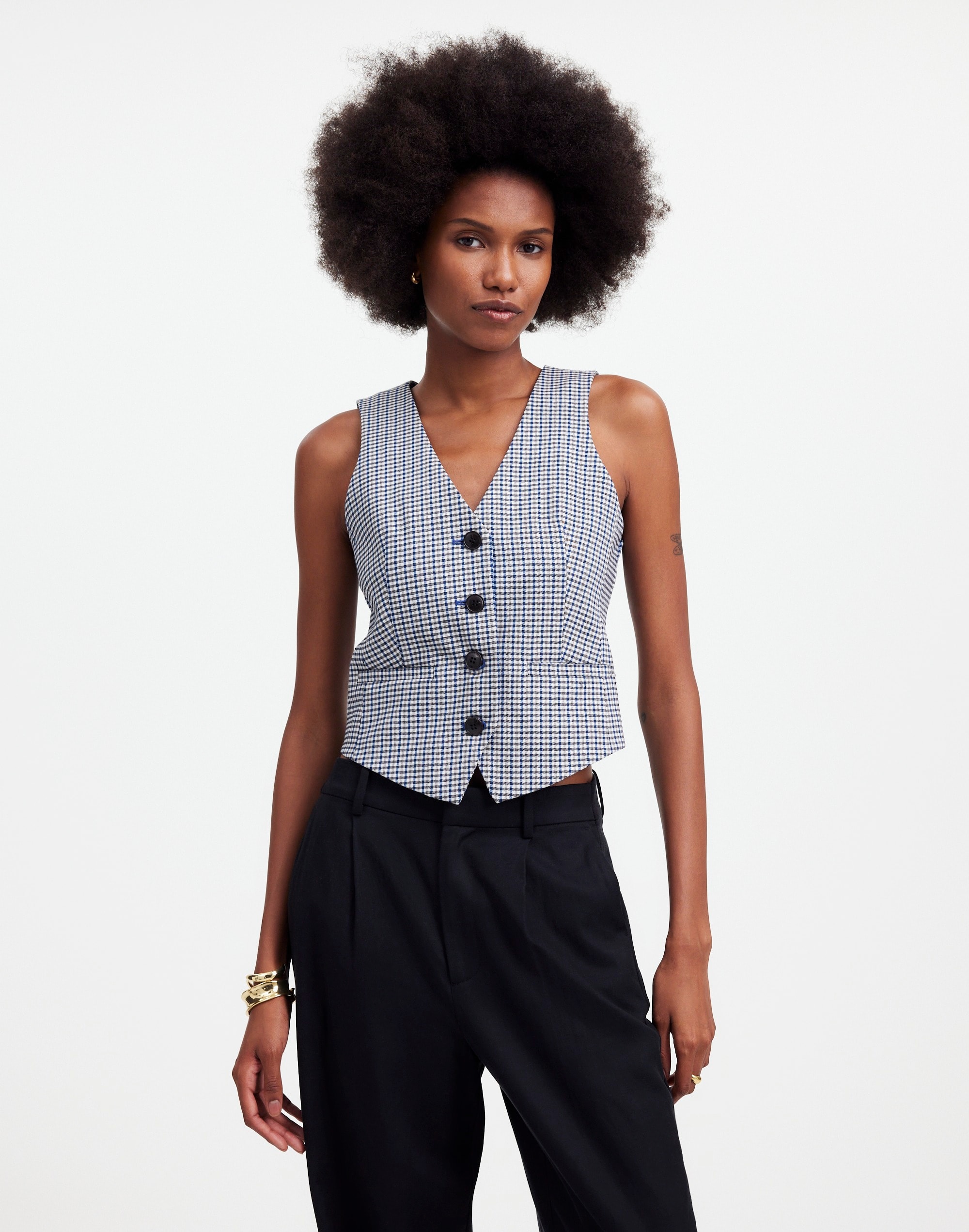 Waisted Vest Yarn-Dye | Madewell