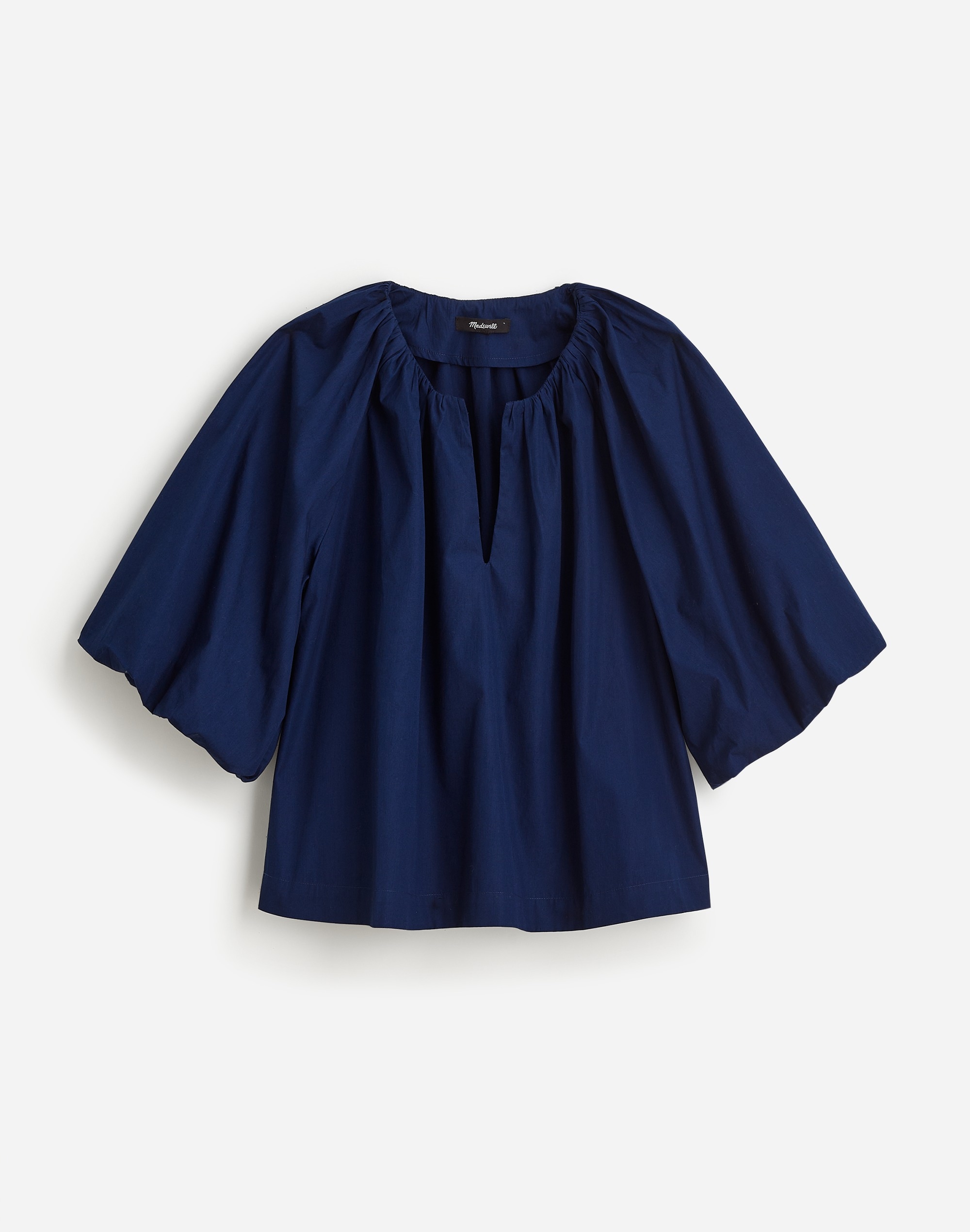 Bubble-Sleeve Top Poplin | Madewell