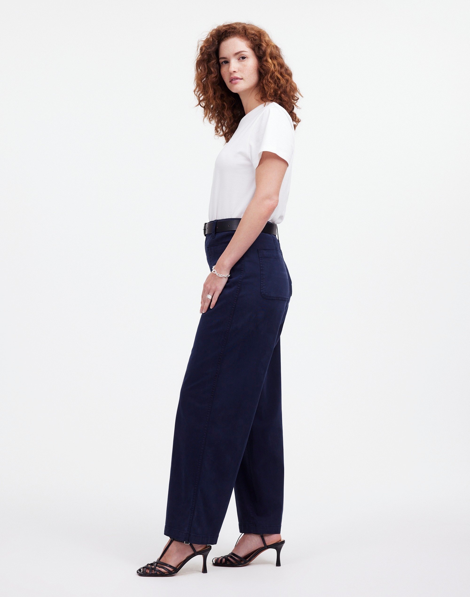 The Curvy Emmett Wide-Leg Pant: Patch Pocket Edition | Madewell