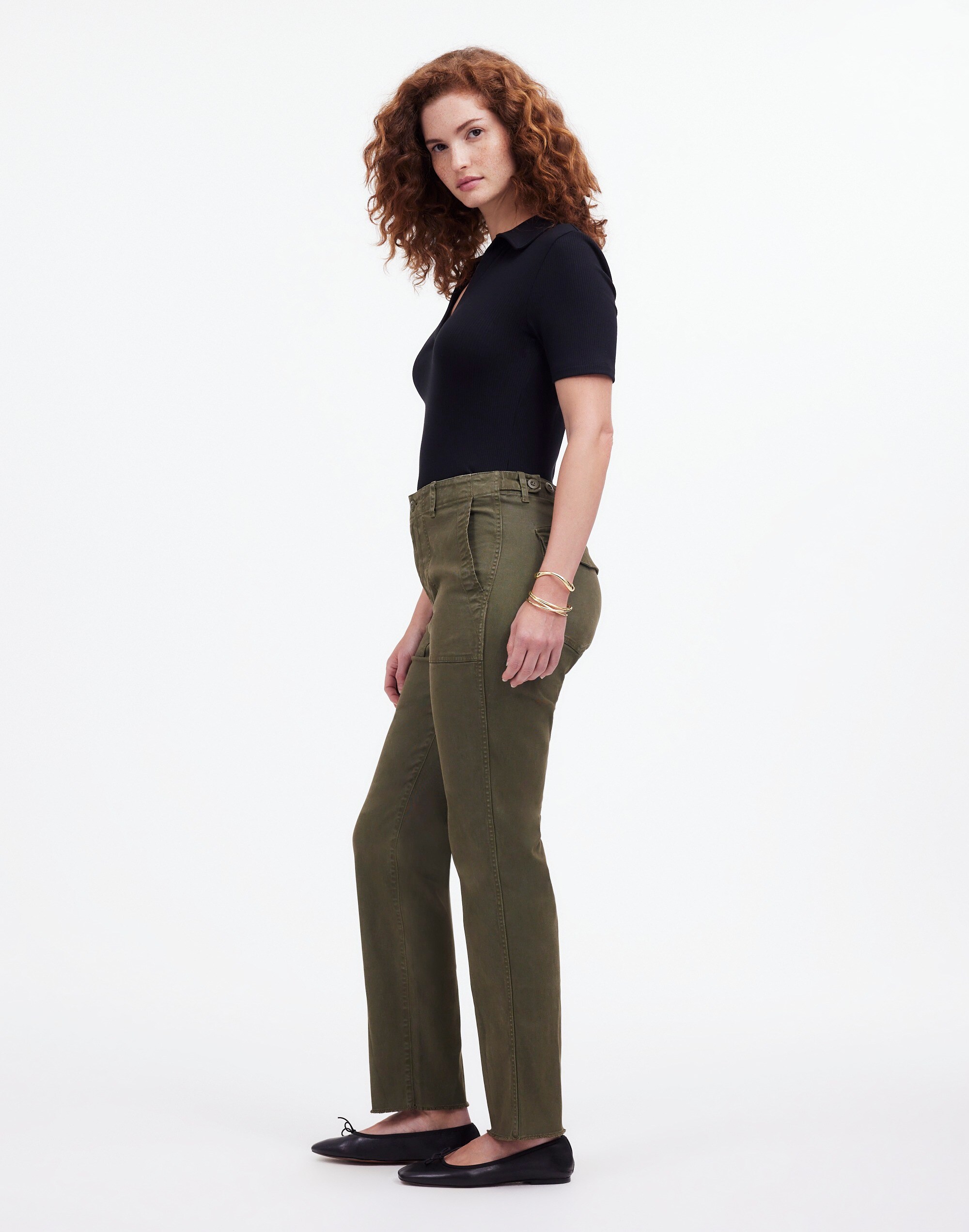 The Curvy Slim Straight Trouser Pant Garment Dye | Madewell