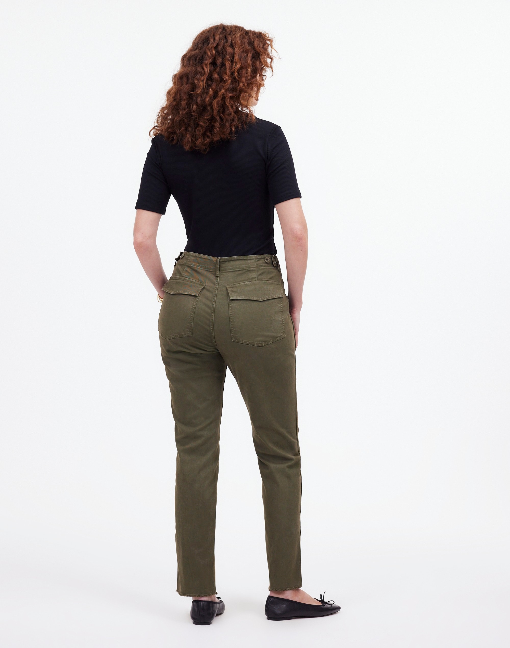 The Curvy Slim Straight Trouser Pant Garment Dye | Madewell