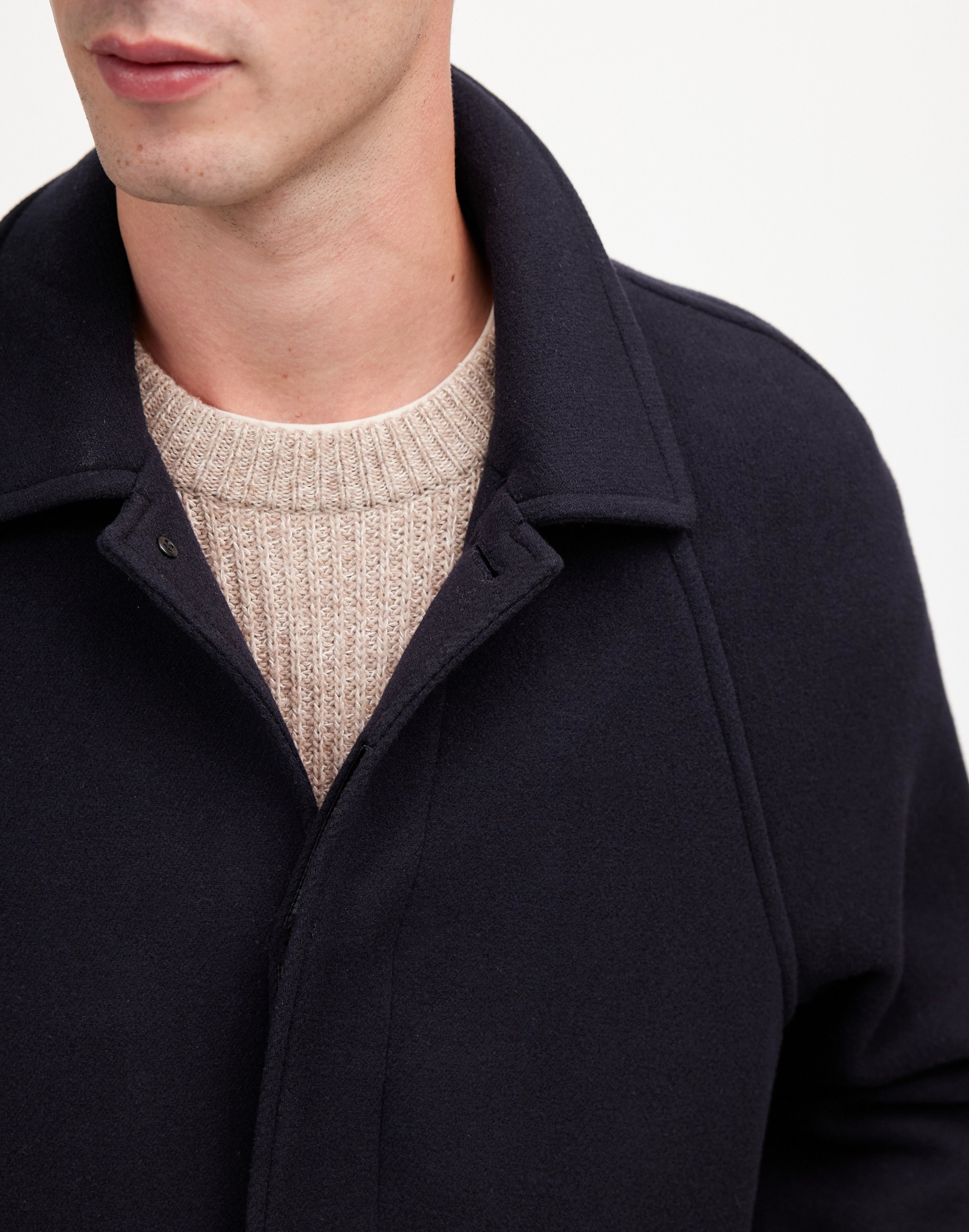 Raglan-Sleeve Topcoat Italian Fabric | Madewell