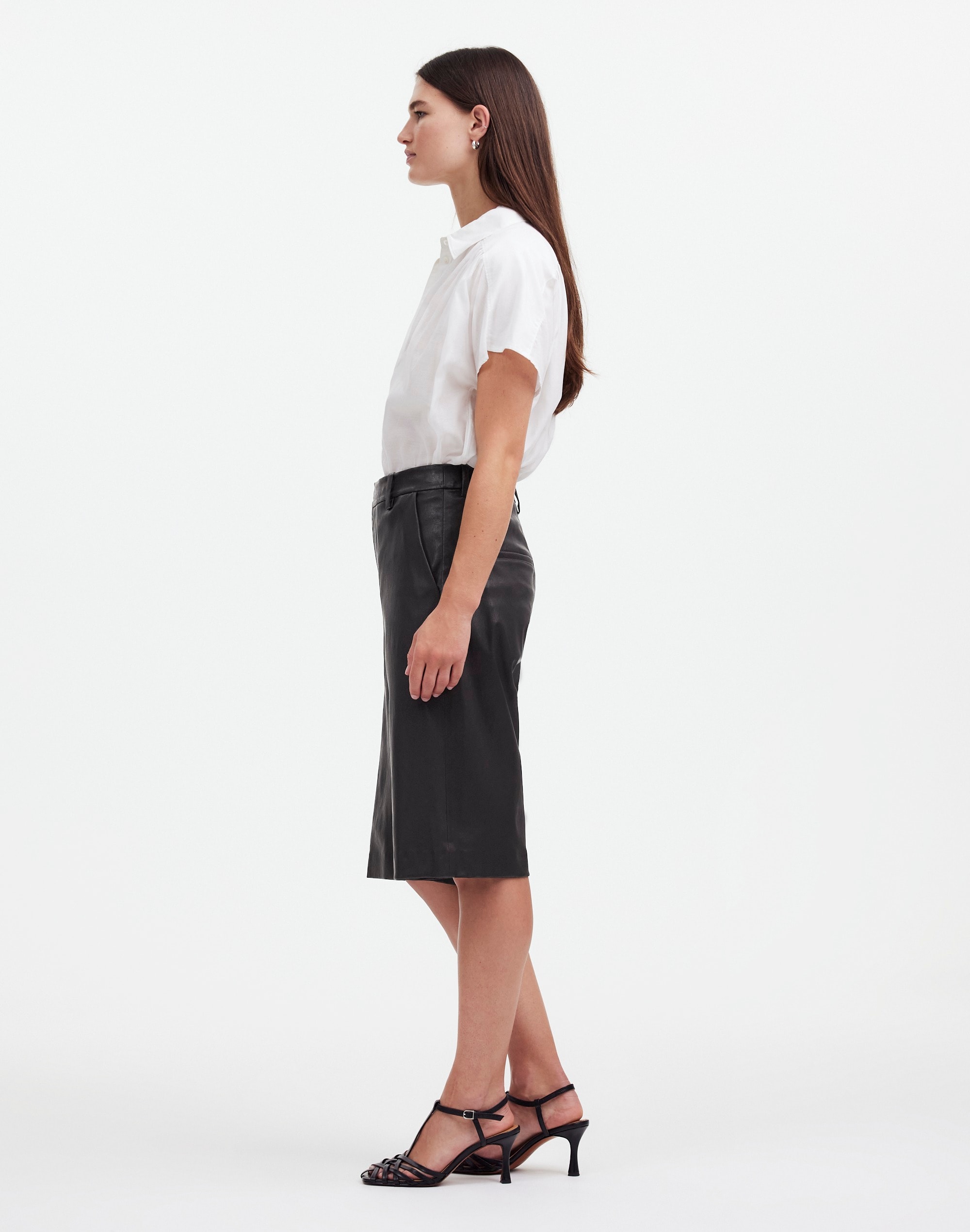 Stretch Leather Culottes | Madewell