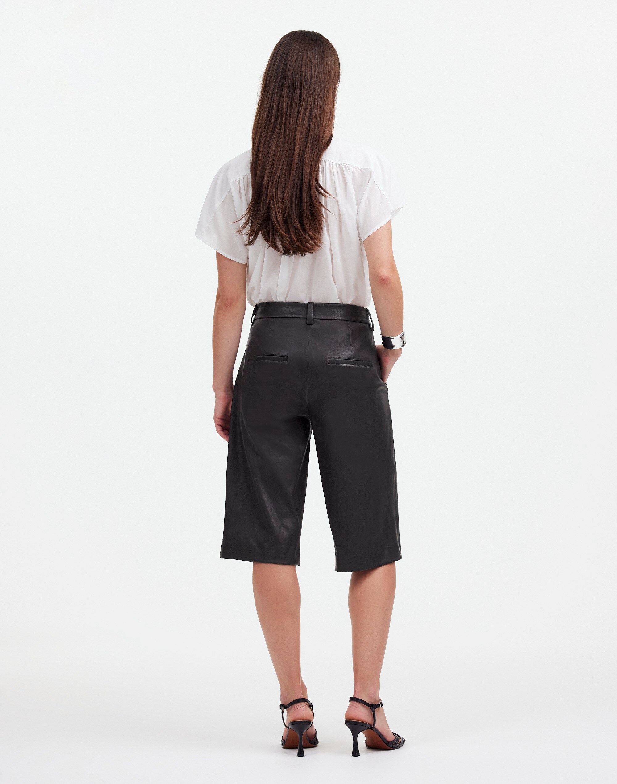 Stretch Leather Culottes | Madewell