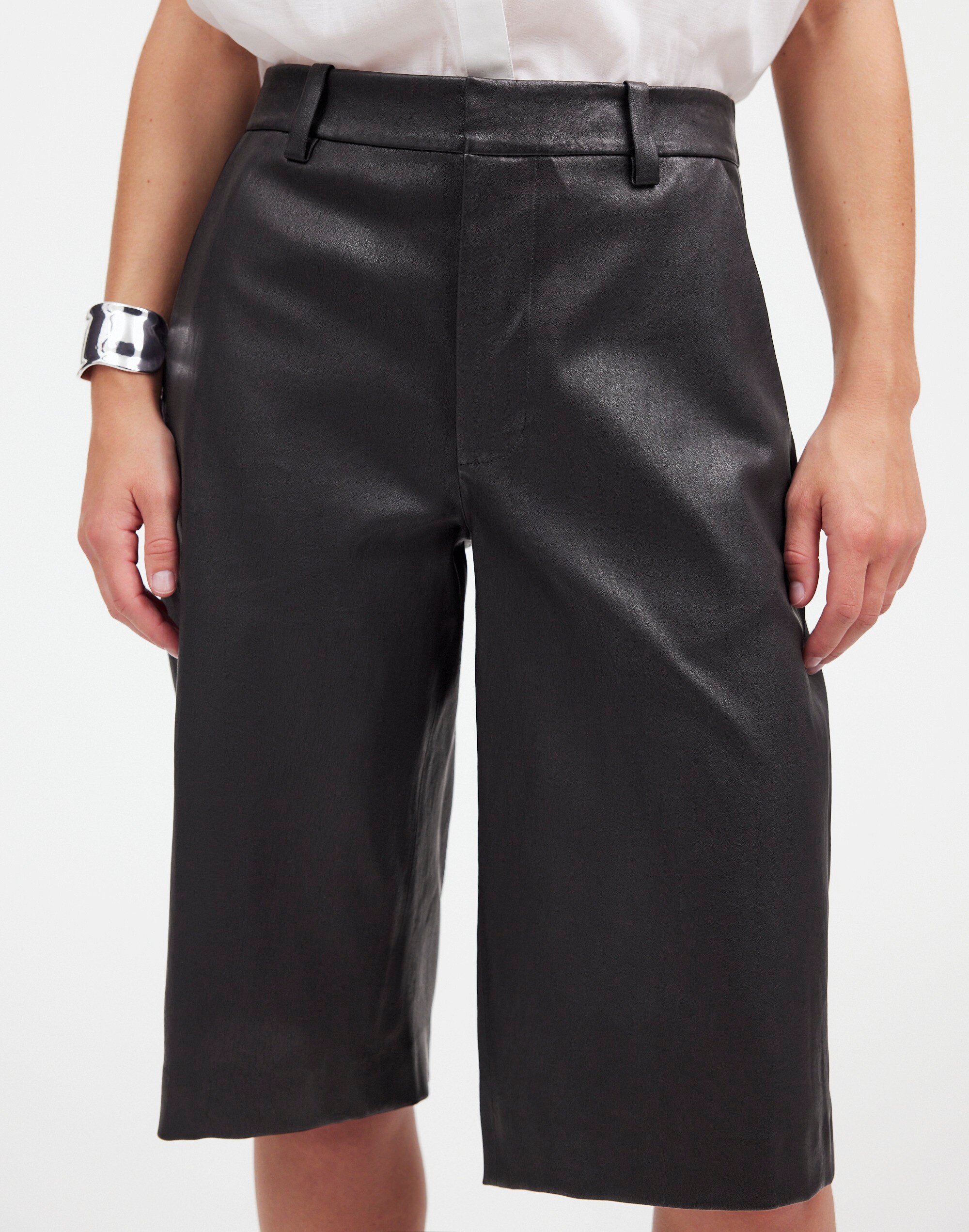 Stretch Leather Culottes | Madewell