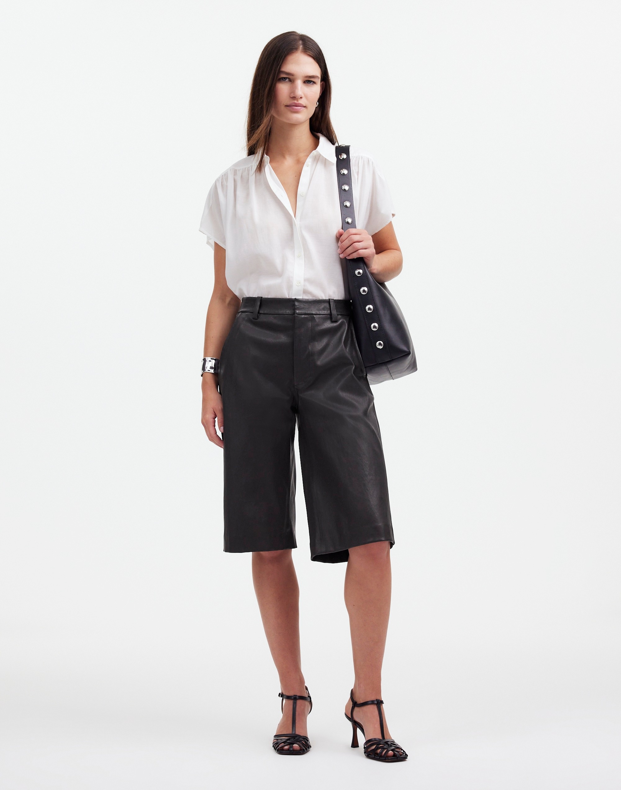 Stretch Leather Culottes | Madewell