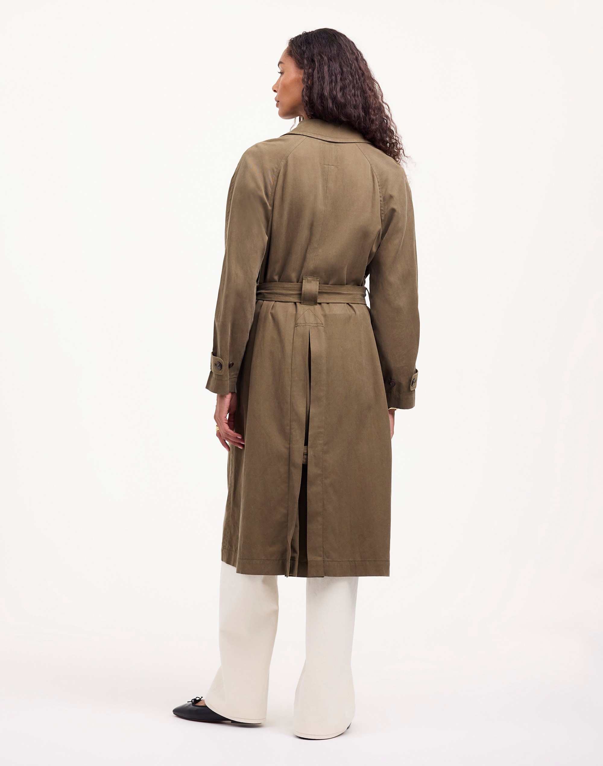 Belted Trench Coat in Drapey Twill | Madewell