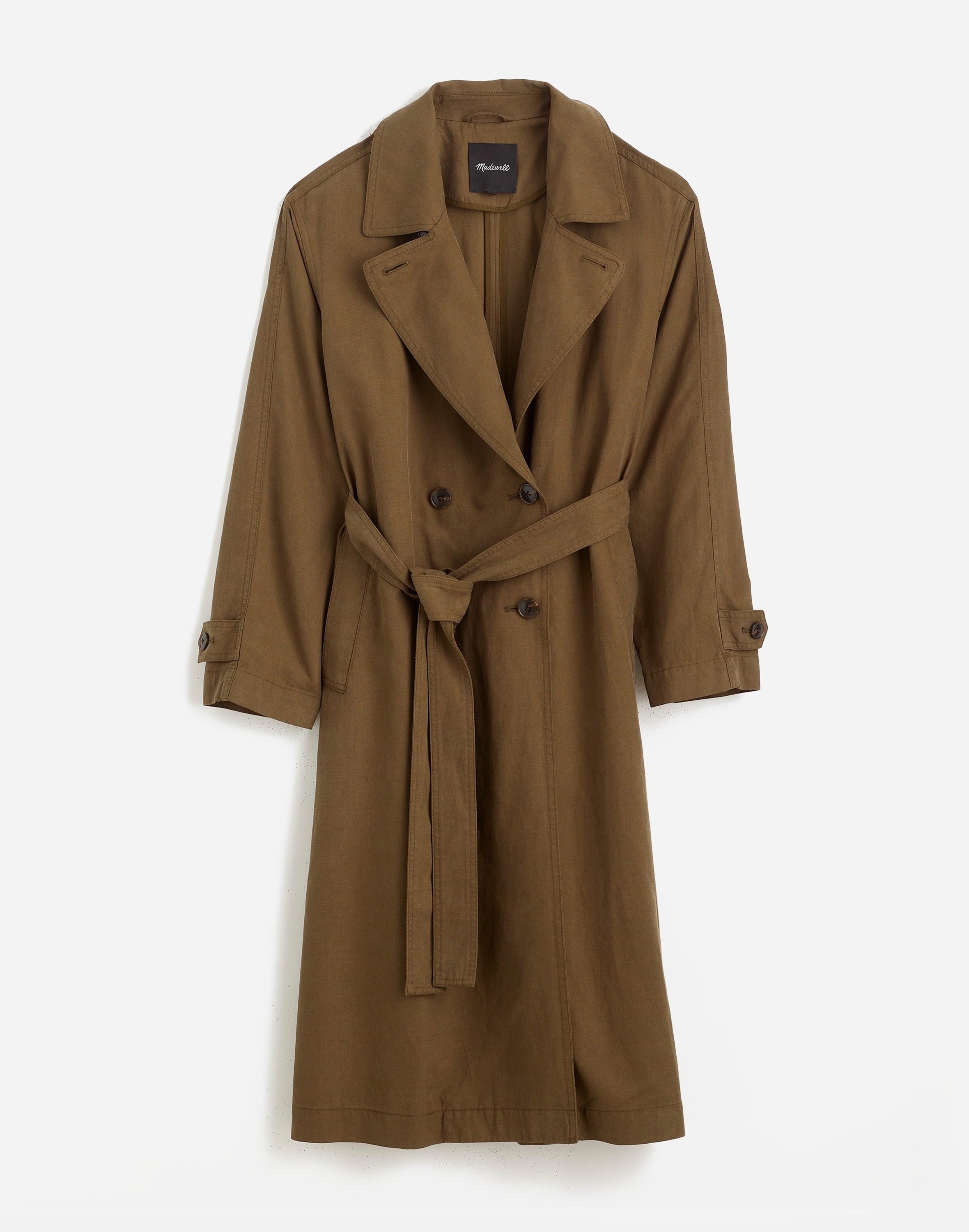 Belted Trench Coat in Drapey Twill | Madewell