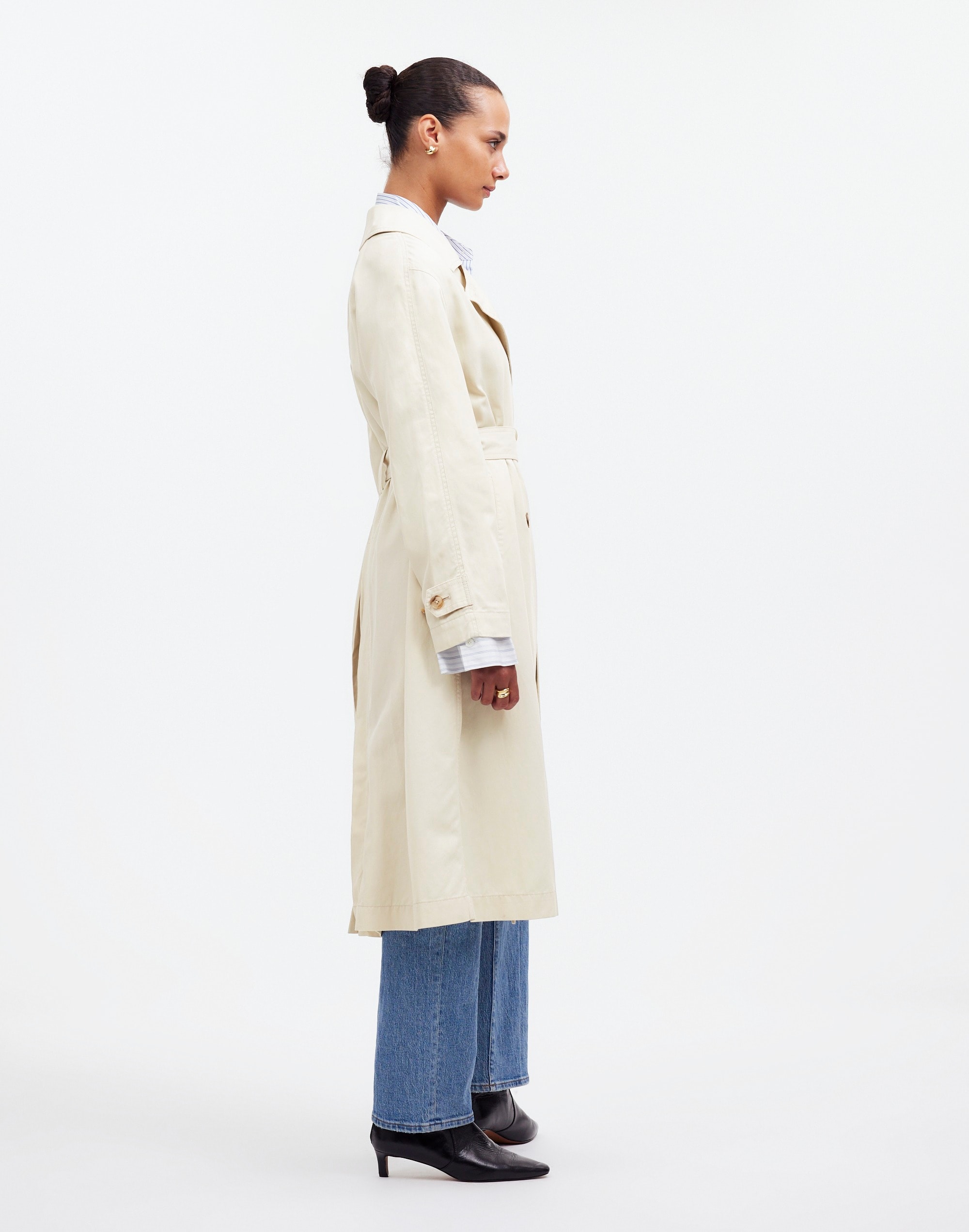 Belted Trench Coat Drapey Twill | Madewell