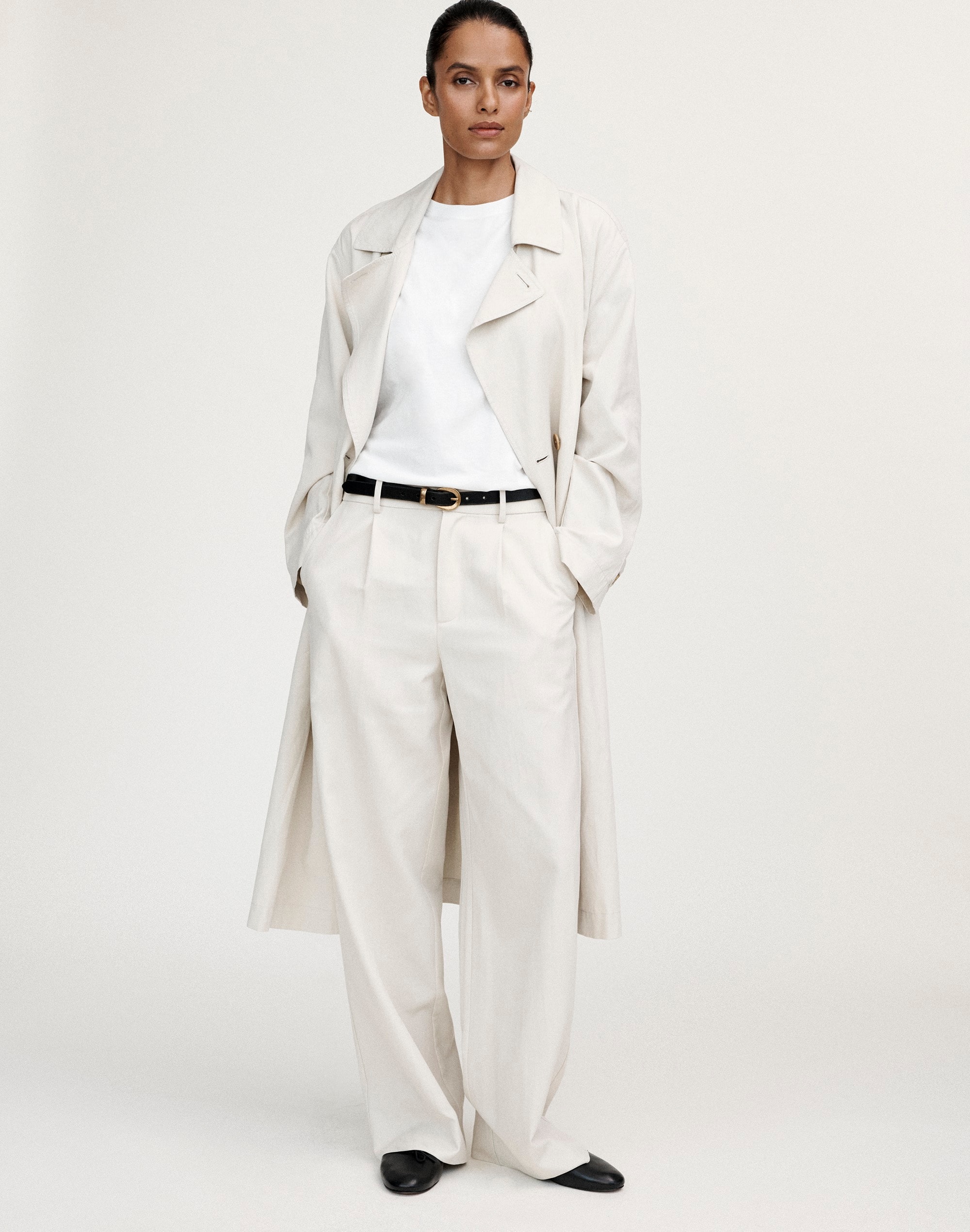 Belted Trench Coat Drapey Twill | Madewell