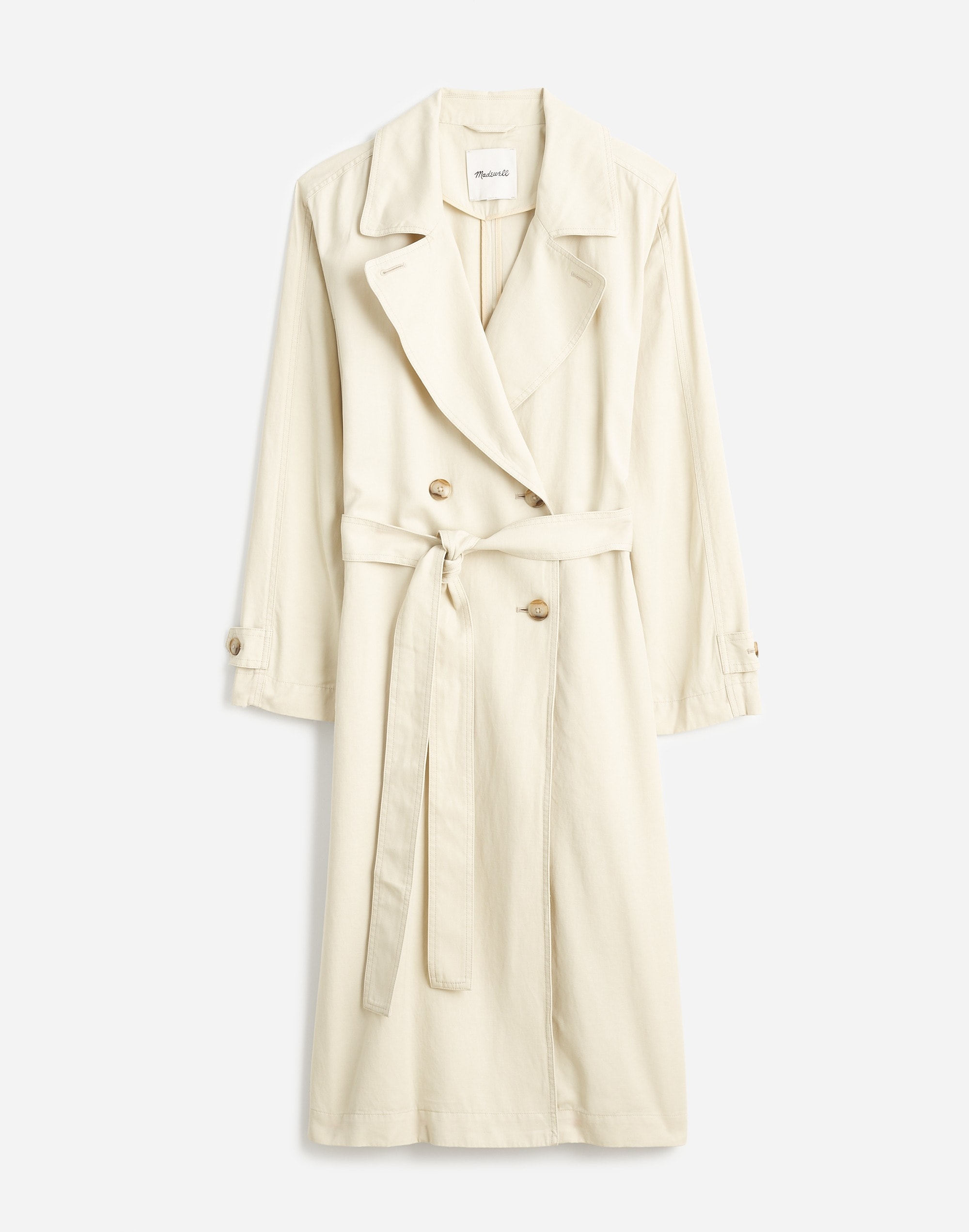 Belted Trench Coat Drapey Twill | Madewell