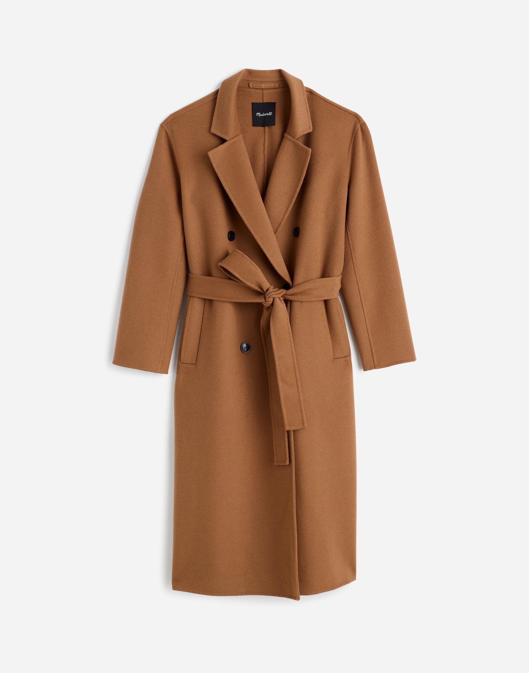 Double-Faced Brushed Long Coat | Madewell