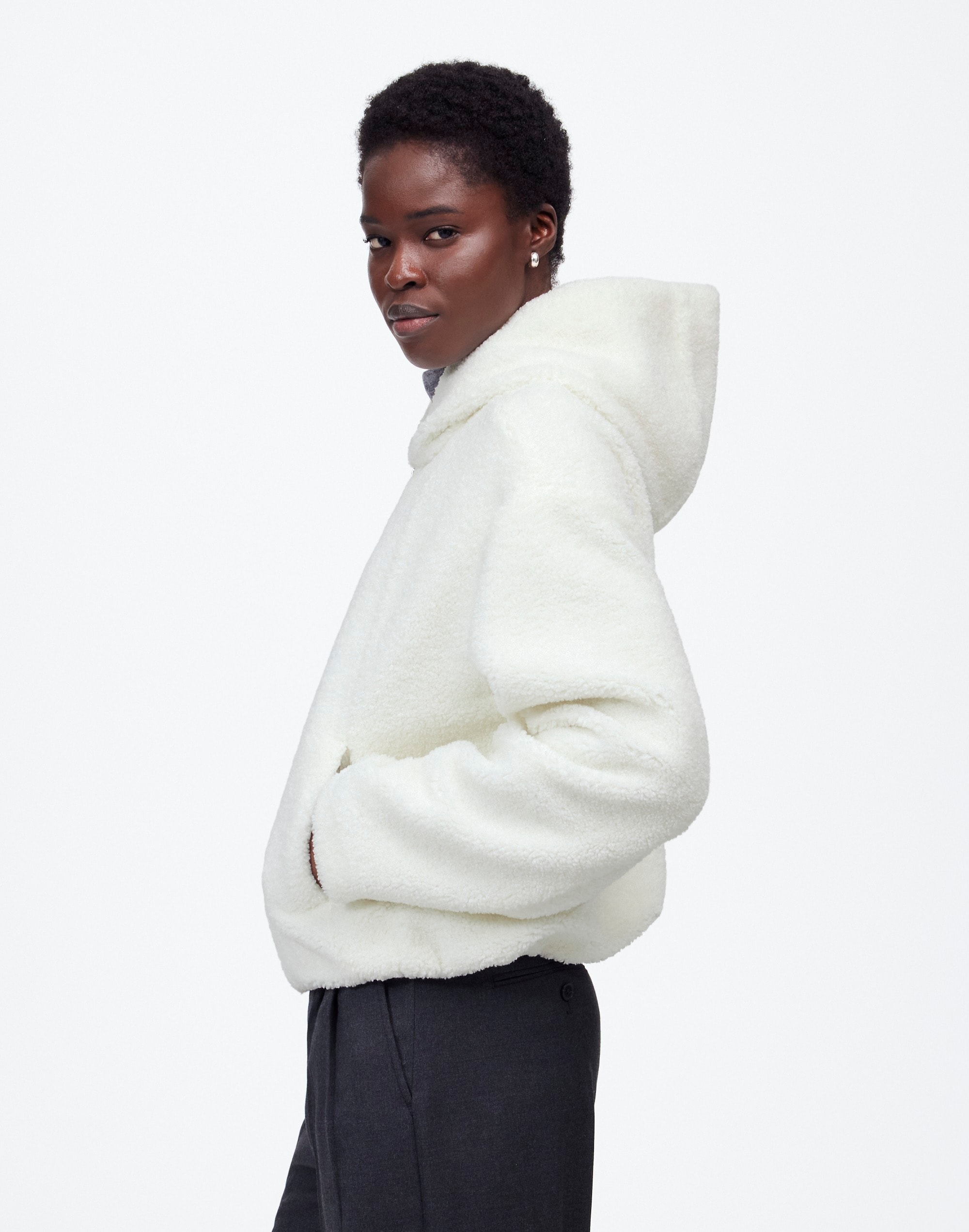 Sherpa Zip-Front Bomber Jacket | Madewell