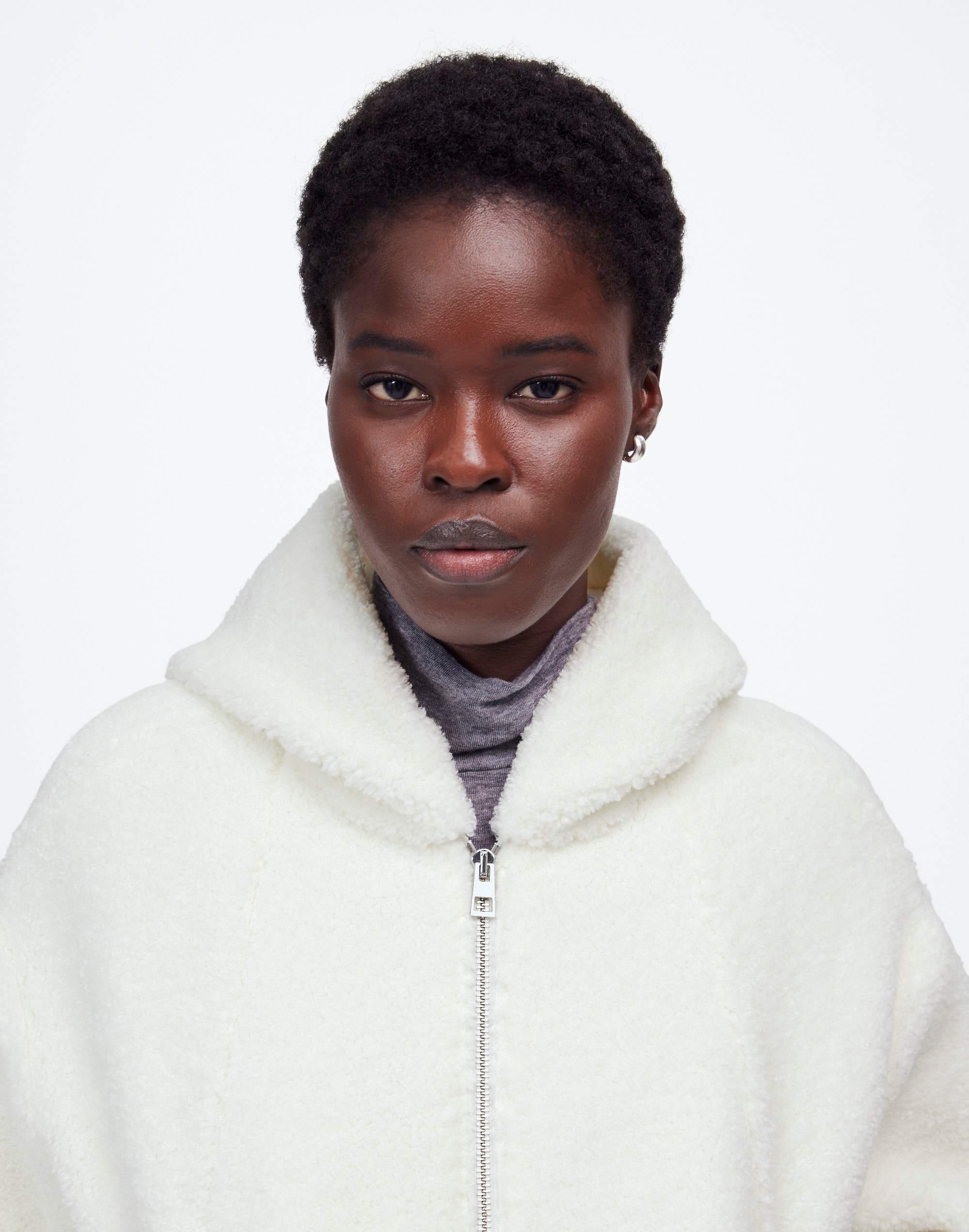 Sherpa Zip-Front Bomber Jacket | Madewell