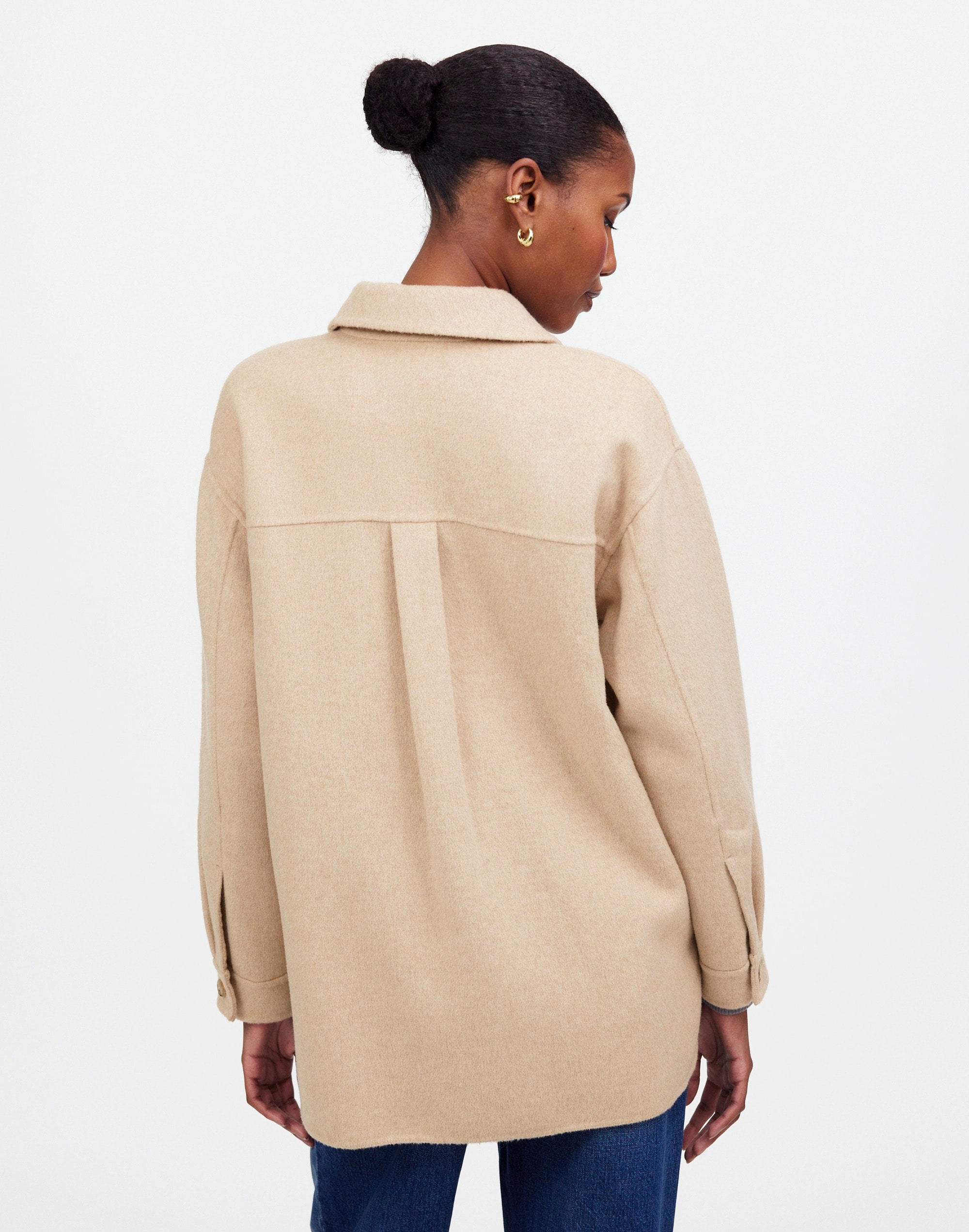 Double-Faced Long Shirt-Jacket | Madewell