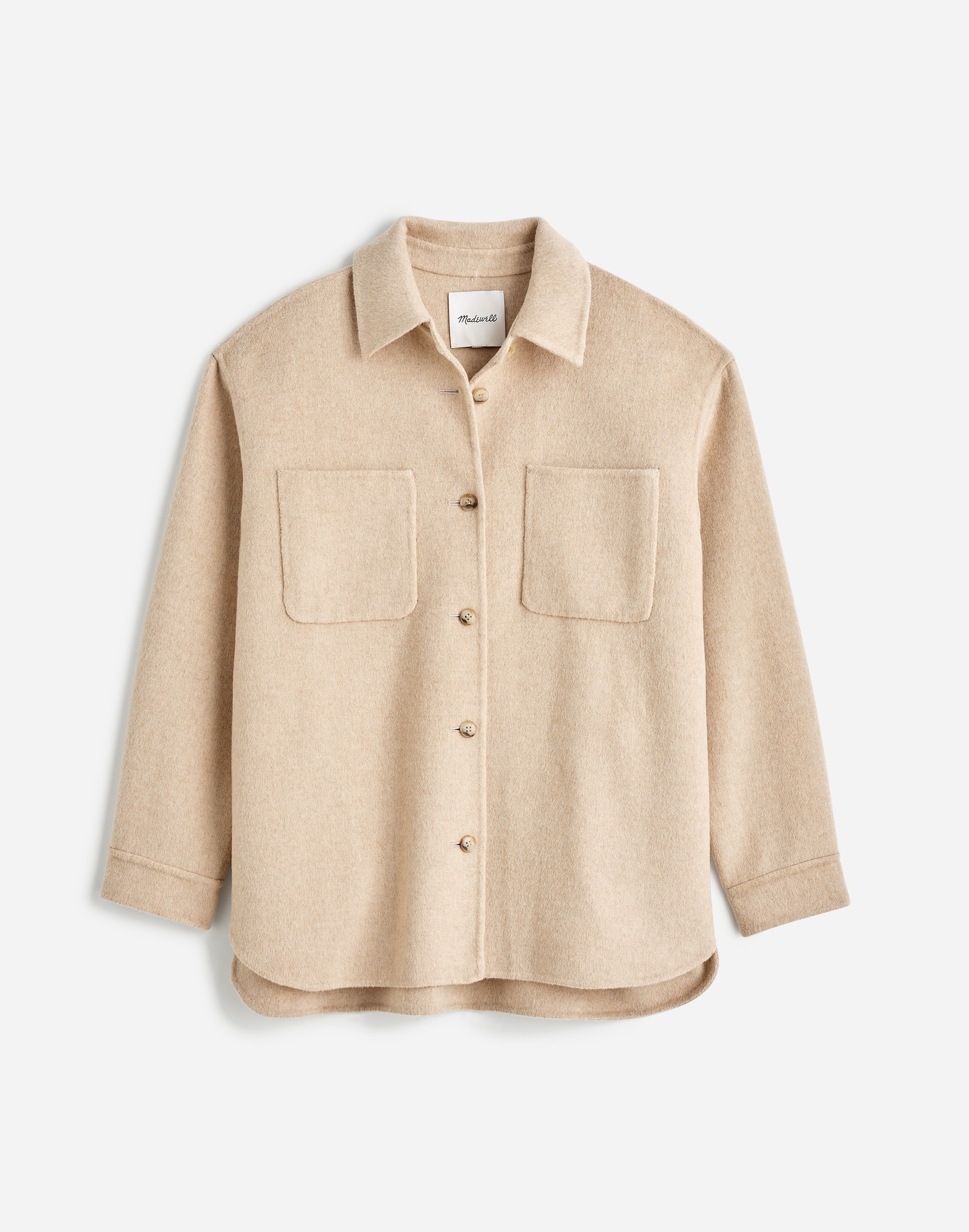 Double-Faced Long Shirt-Jacket | Madewell