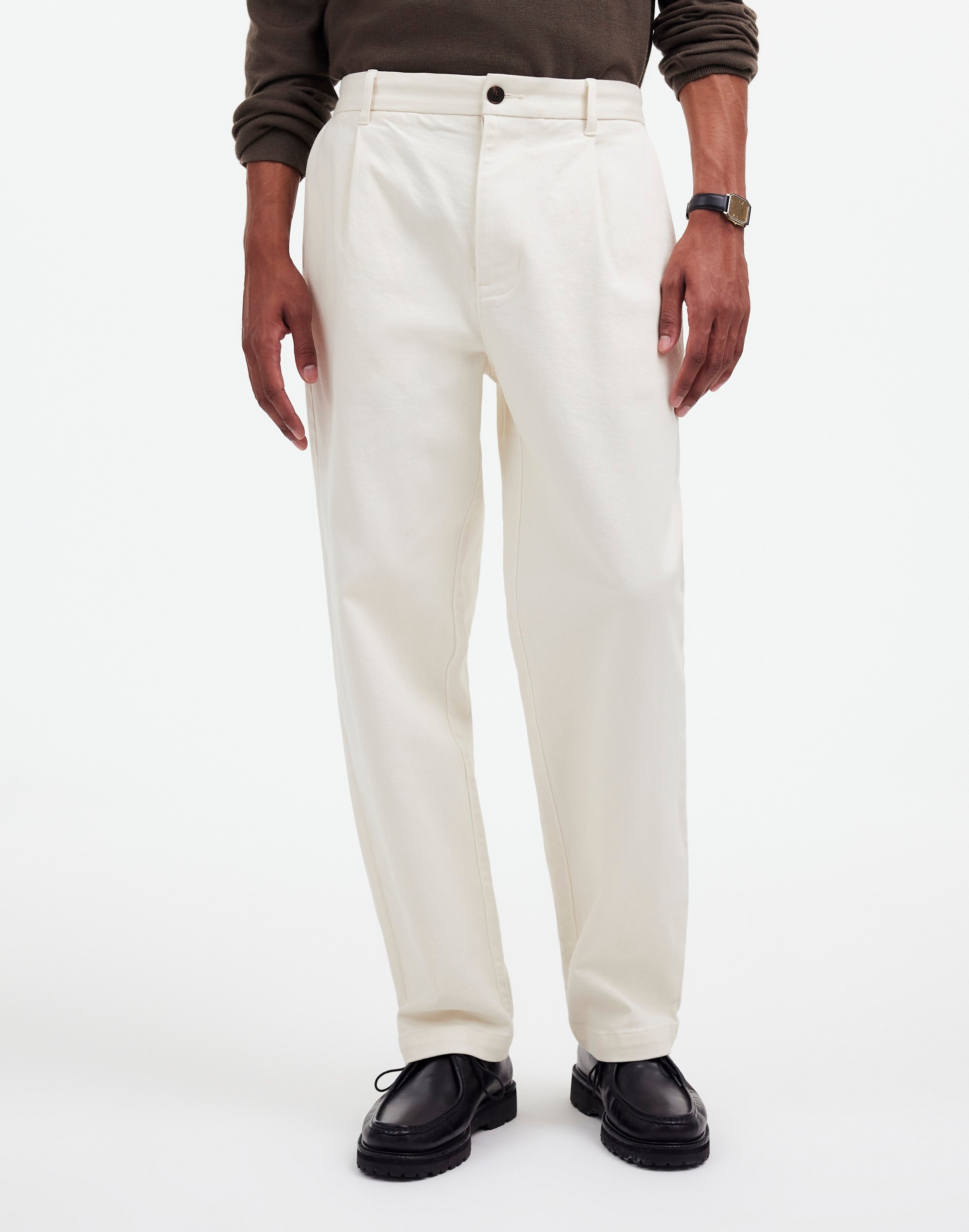 Pleated Twill Trousers | Madewell