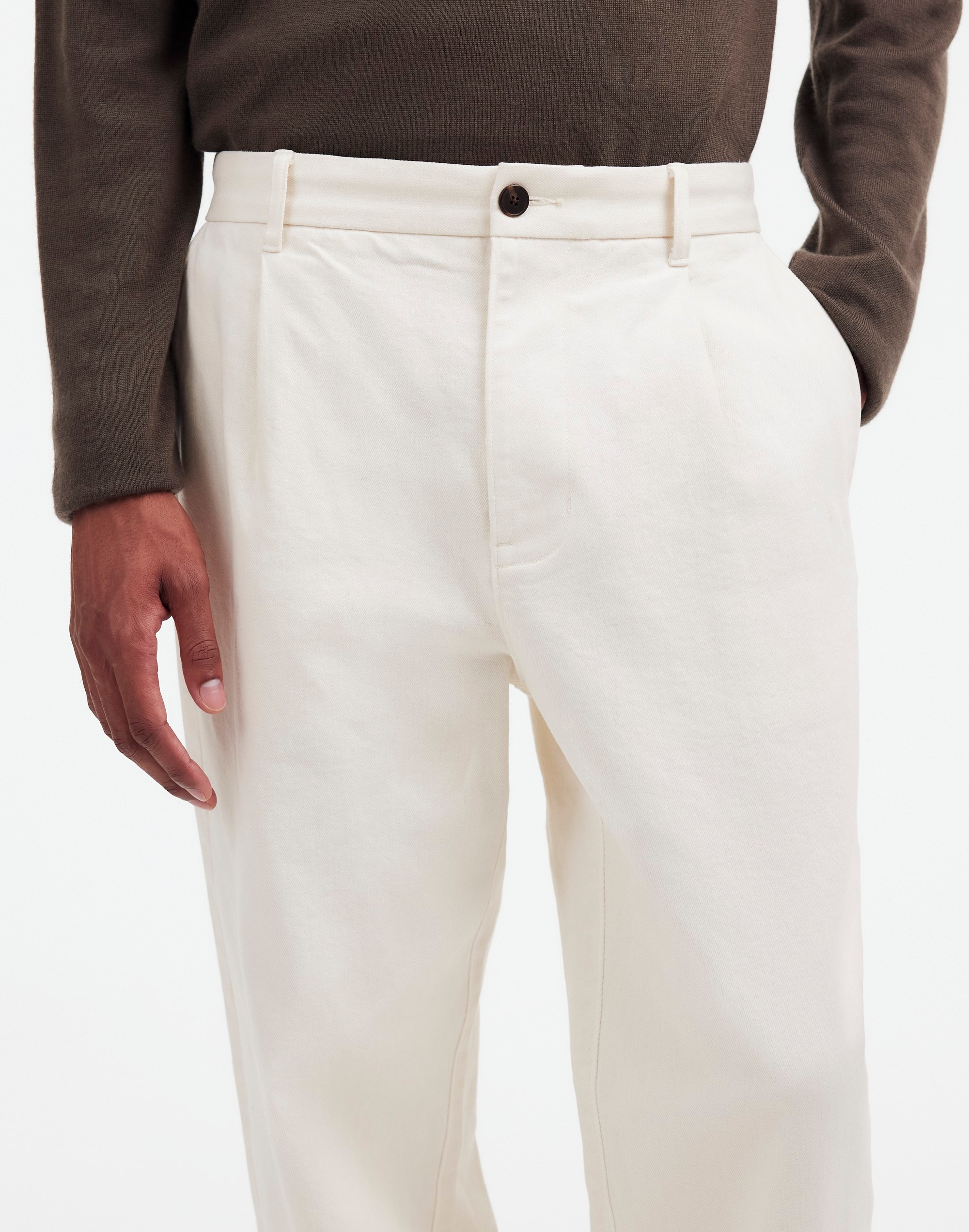 Pleated Twill Trousers | Madewell