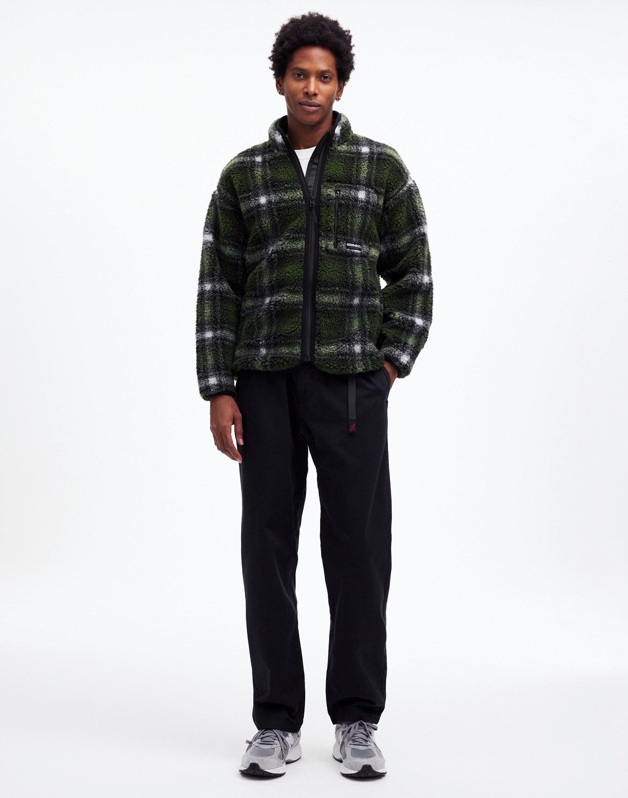 Gramicci® Shadow Plaid Sherpa Jacket | Madewell