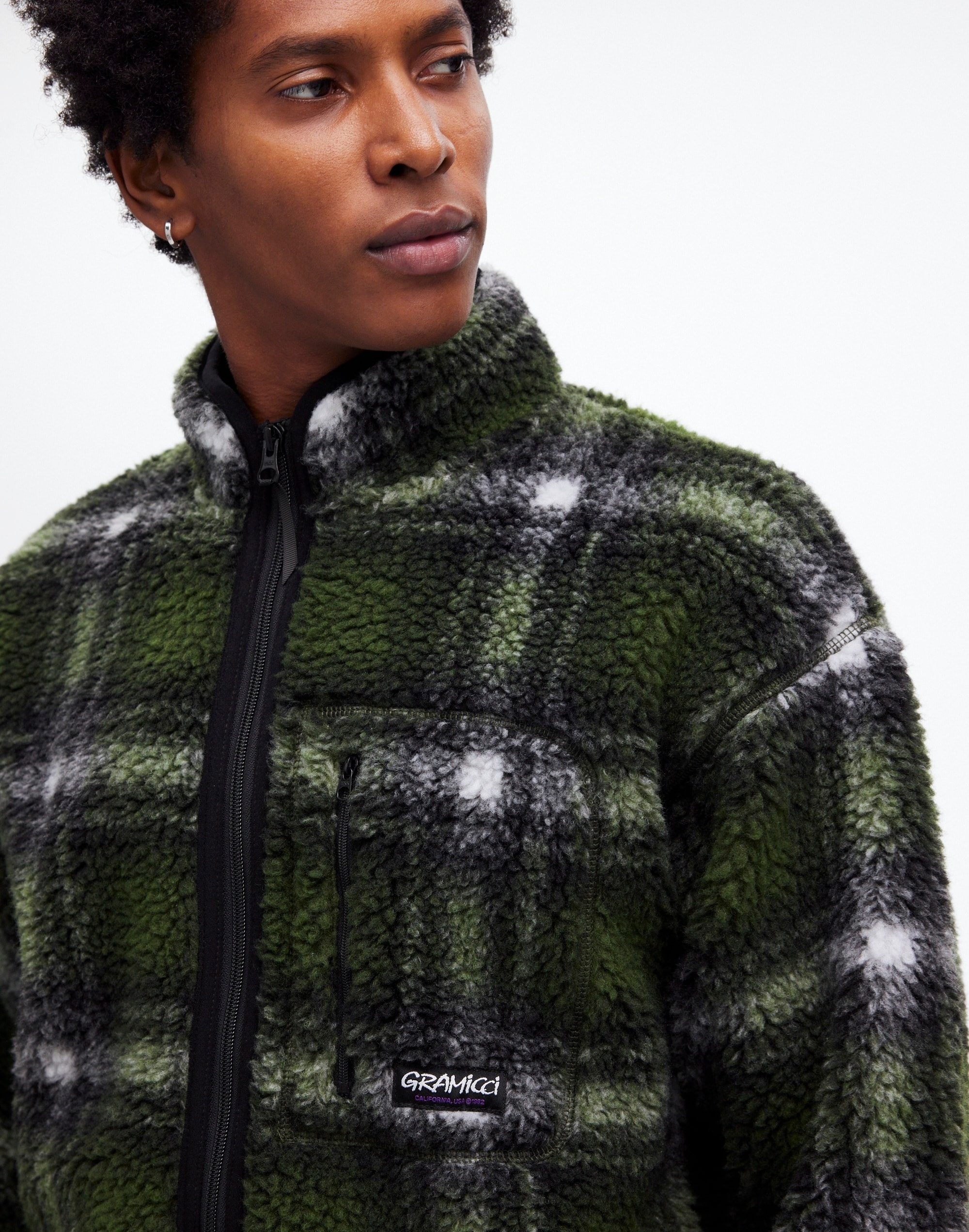 Gramicci® Shadow Plaid Sherpa Jacket | Madewell