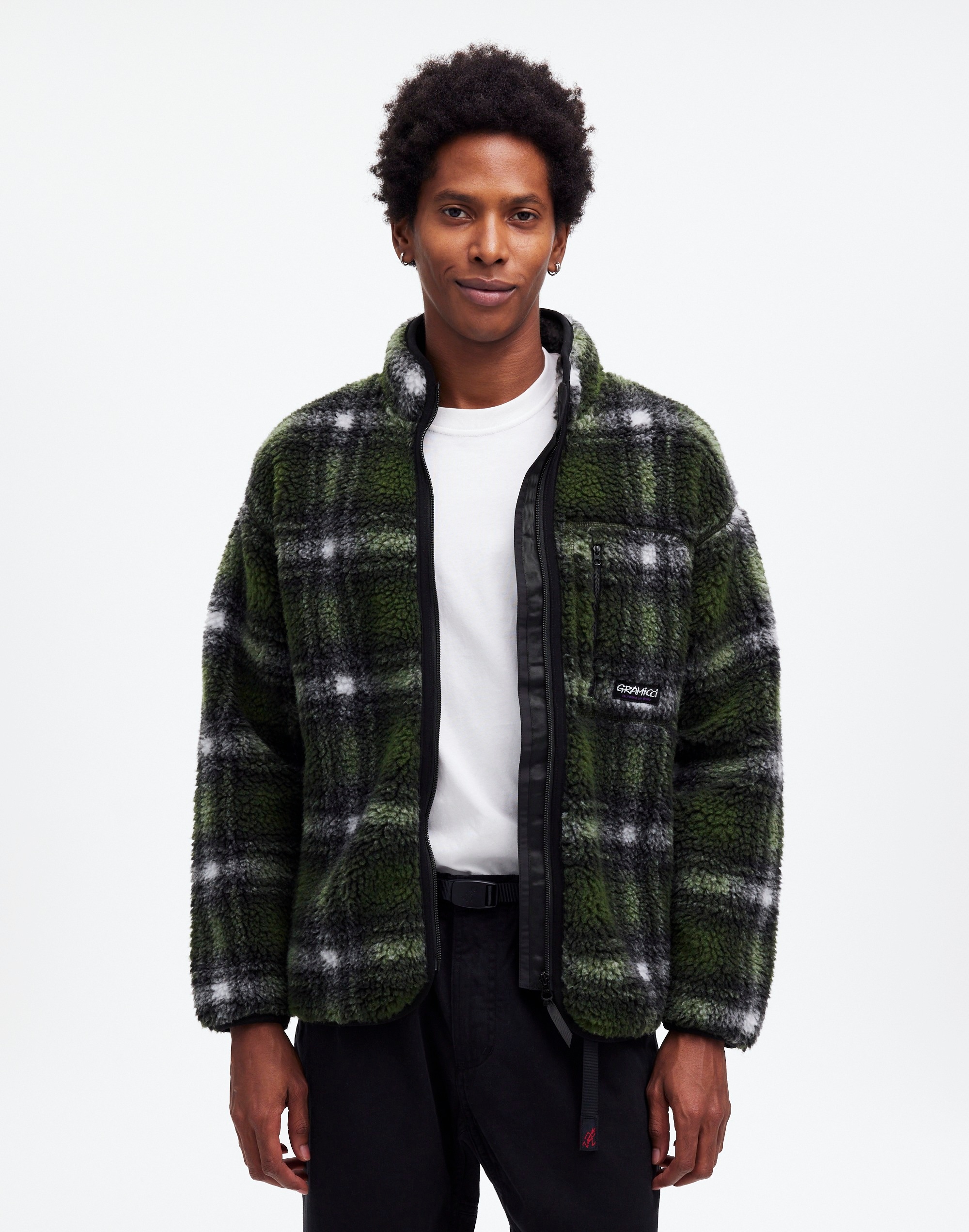 Gramicci® Shadow Plaid Sherpa Jacket | Madewell