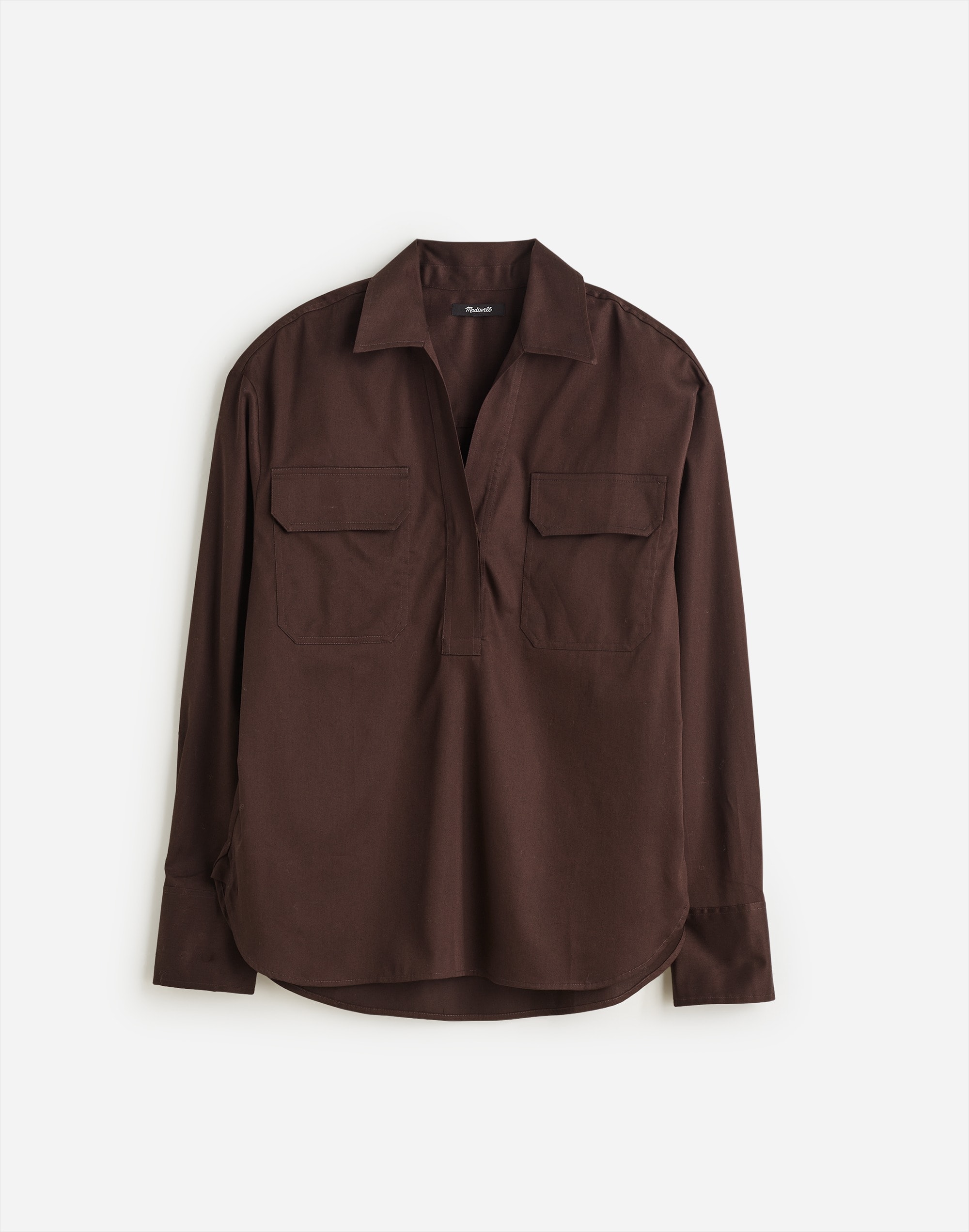 Utility Long-Sleeve Popover Shirt | Madewell