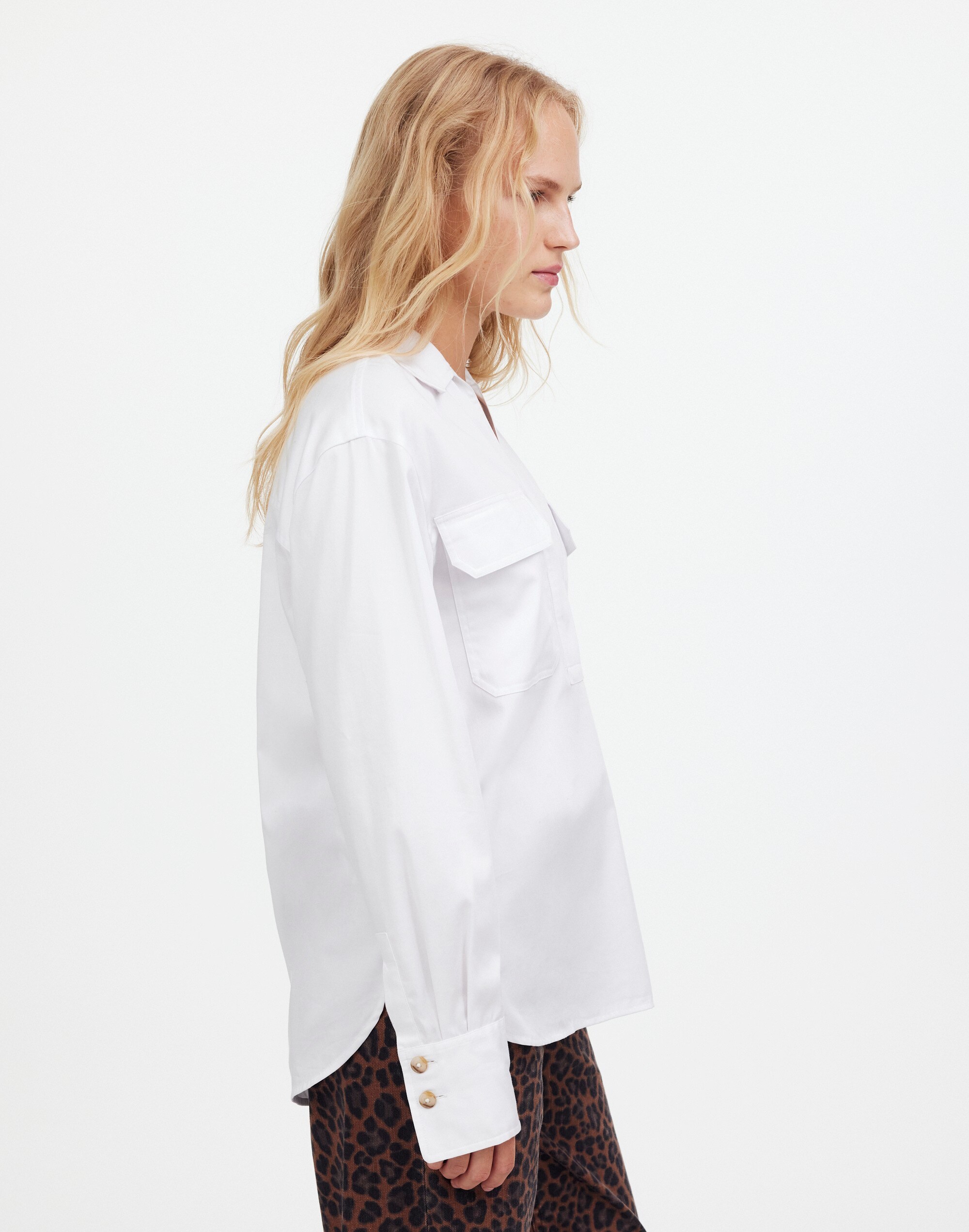 Utility Long-Sleeve Popover Shirt | Madewell