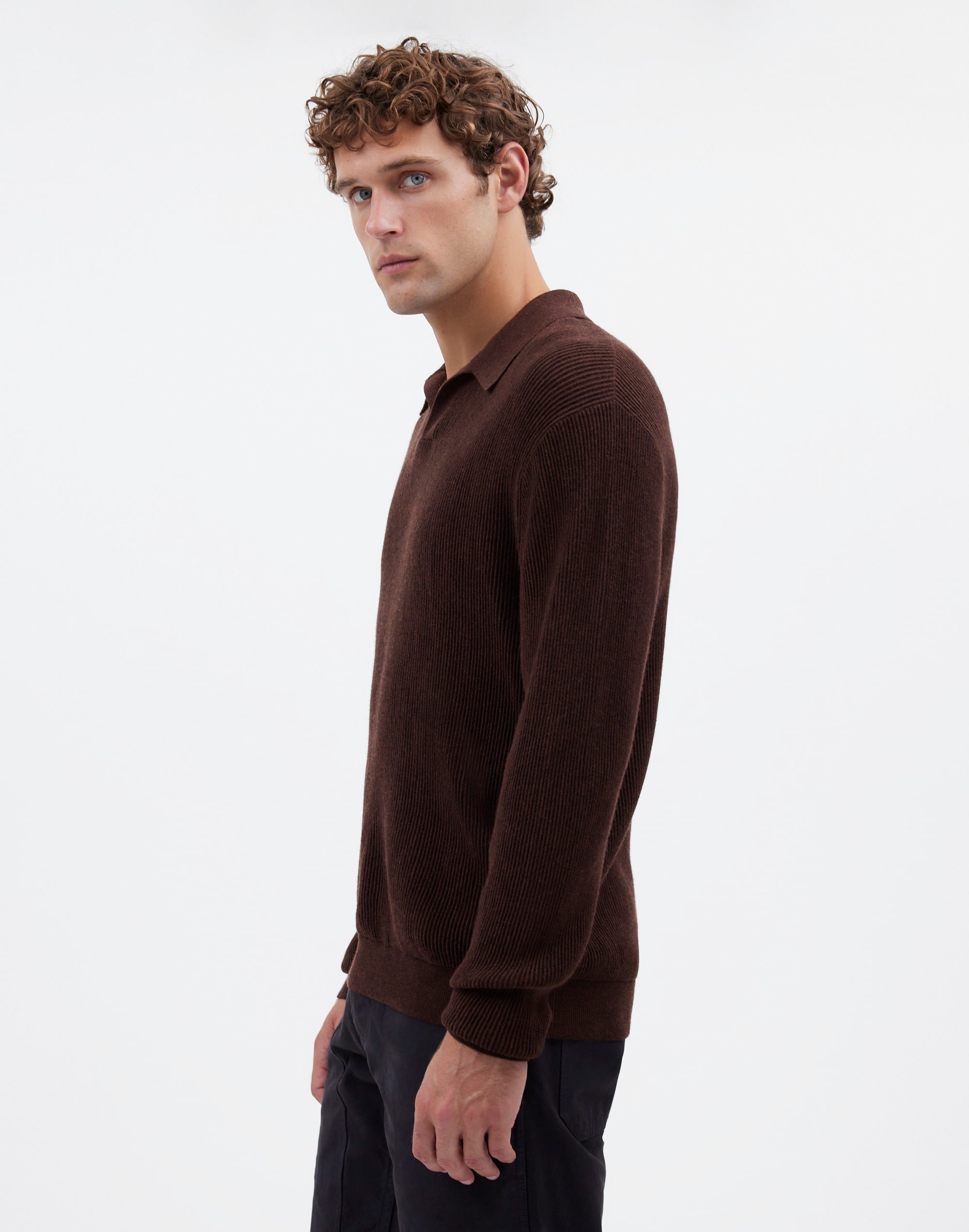 Johnny-Collar Sweater Polo Shirt Merino Wool | Madewell