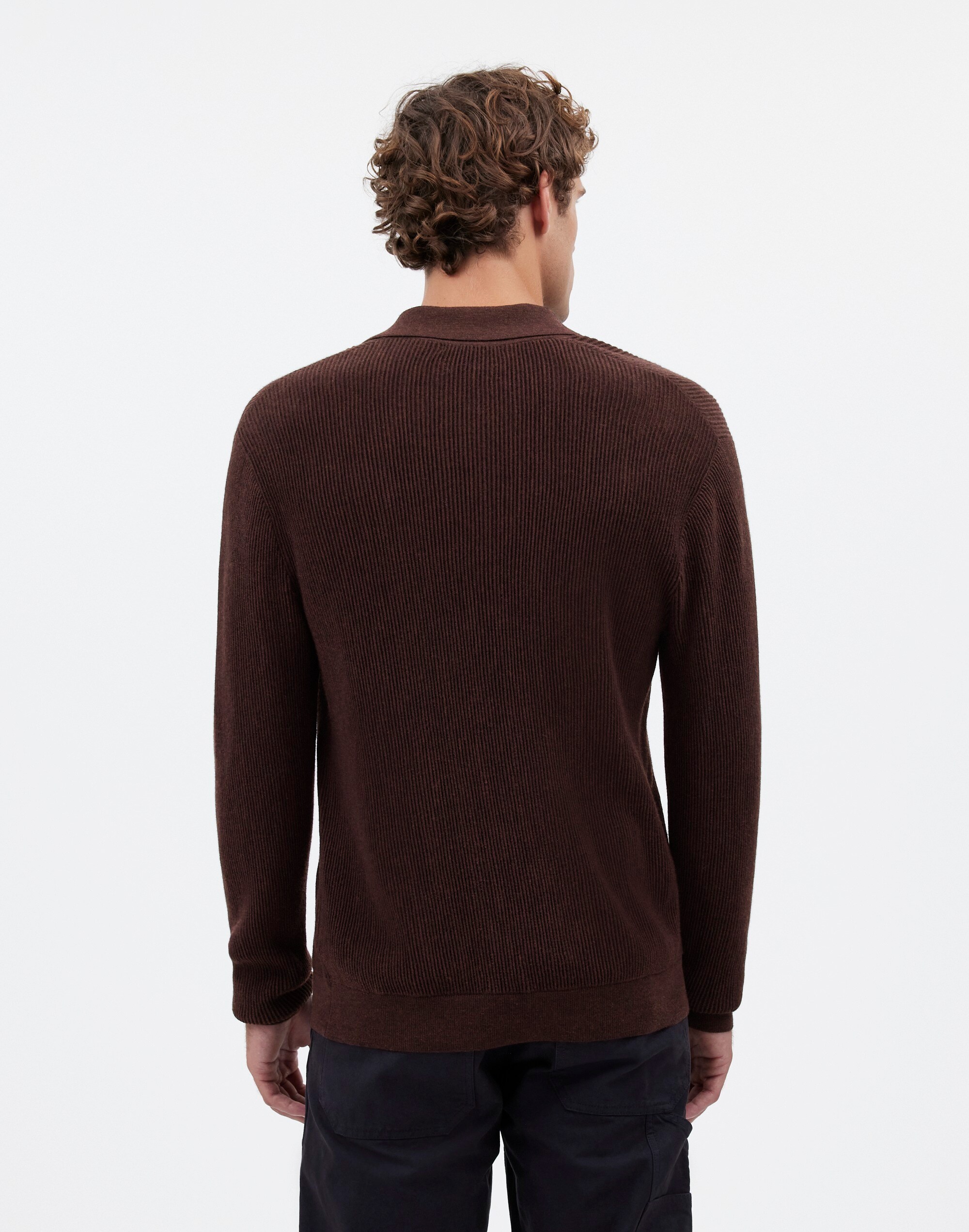 Johnny-Collar Sweater Polo Shirt Merino Wool | Madewell