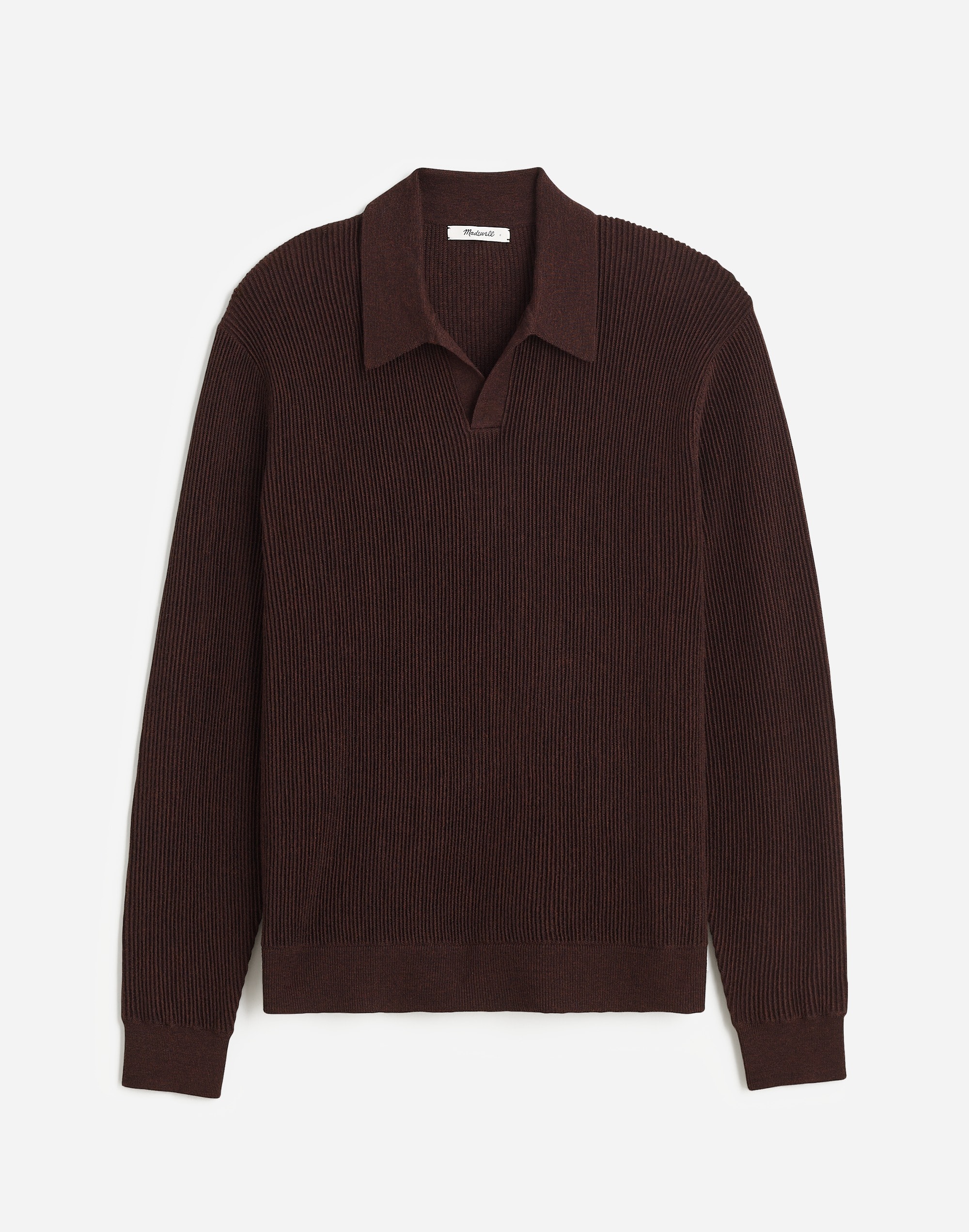 Johnny-Collar Sweater Polo Shirt Merino Wool | Madewell