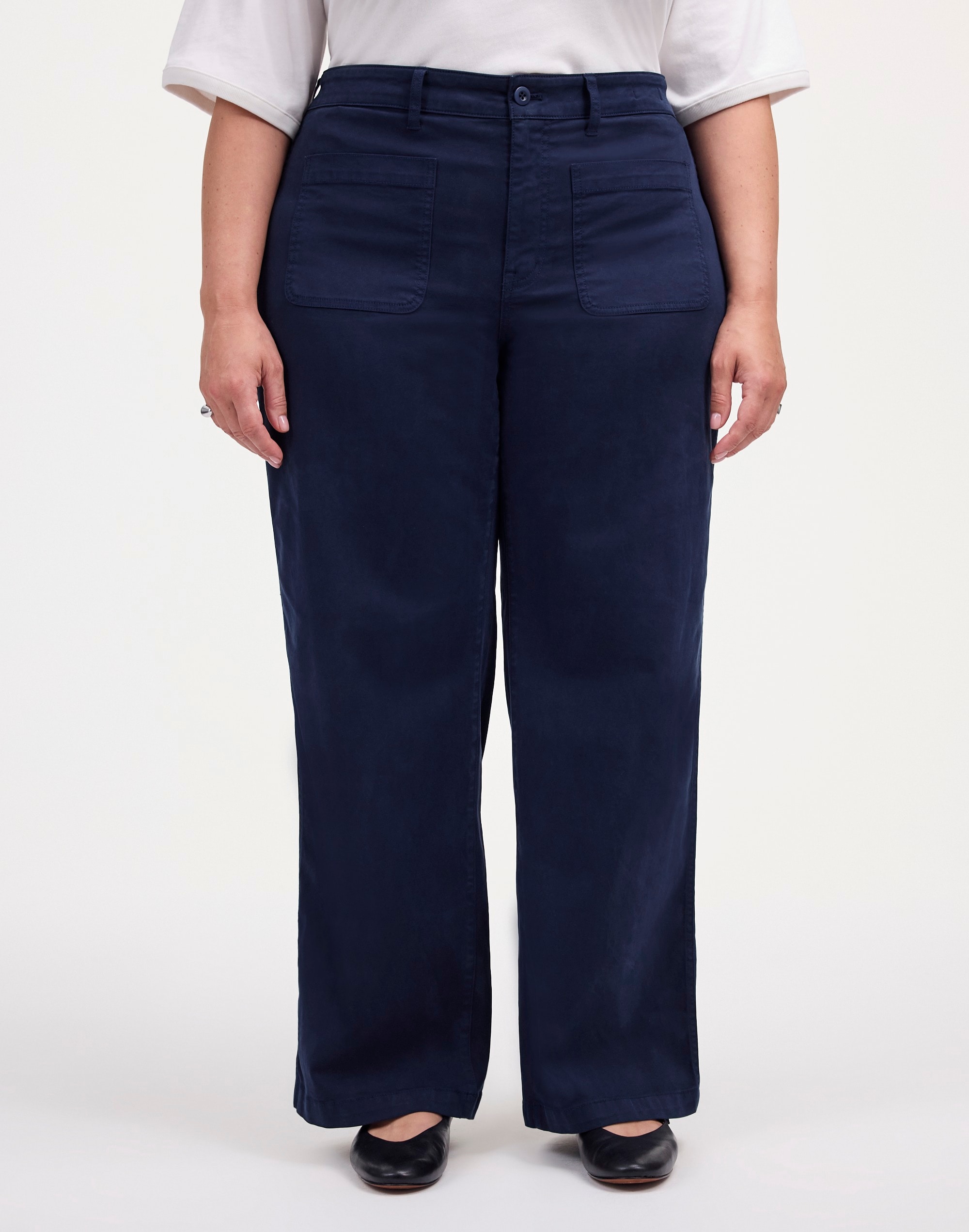 The Plus Emmett Wide-Leg Pant: Patch Pocket Edition | Madewell