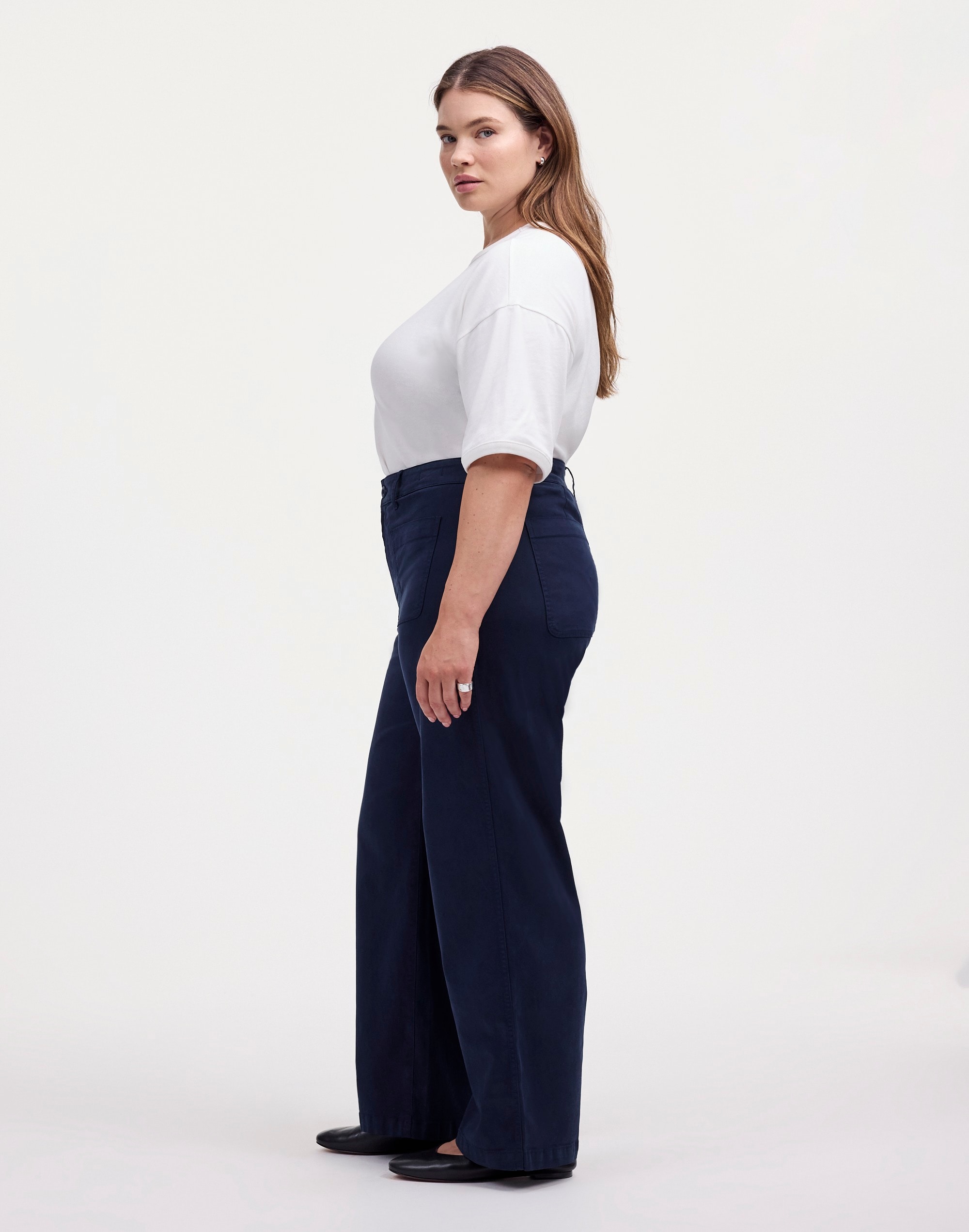 The Plus Emmett Wide-Leg Pant: Patch Pocket Edition | Madewell