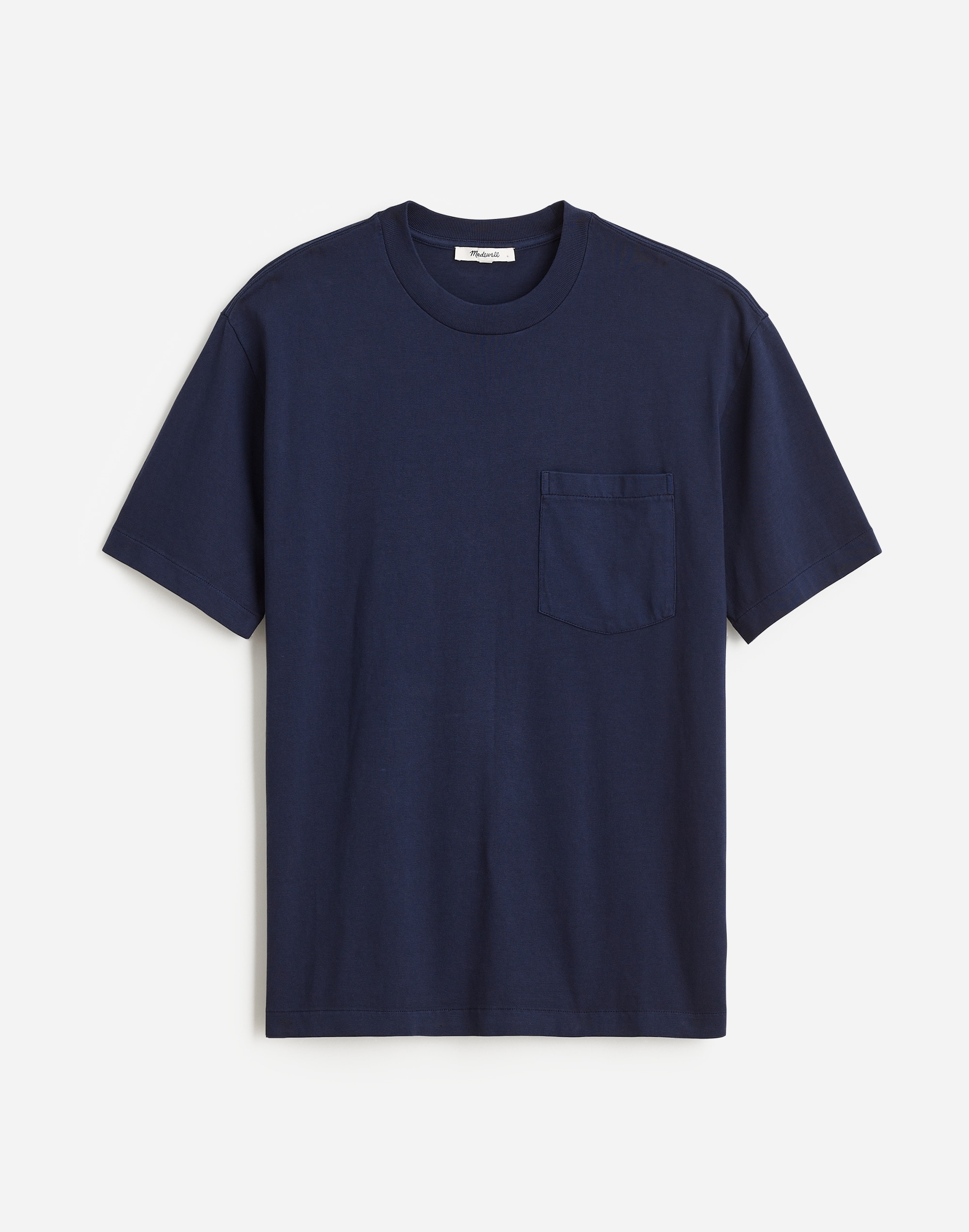 Mw The Vintage Pocket Tee In Navy Ink