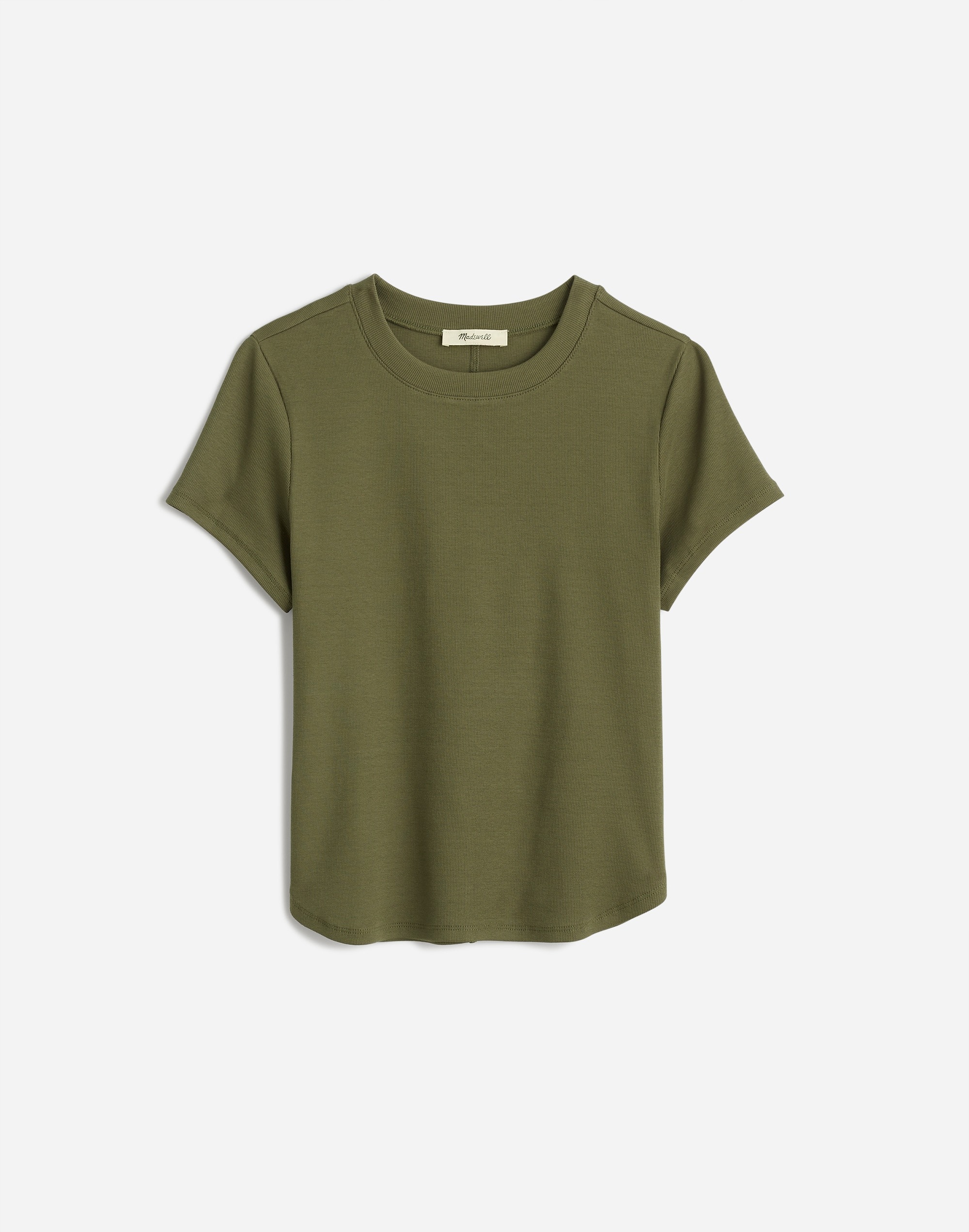 (Re)generative Cotton Ribbed Crewneck Tee | Madewell