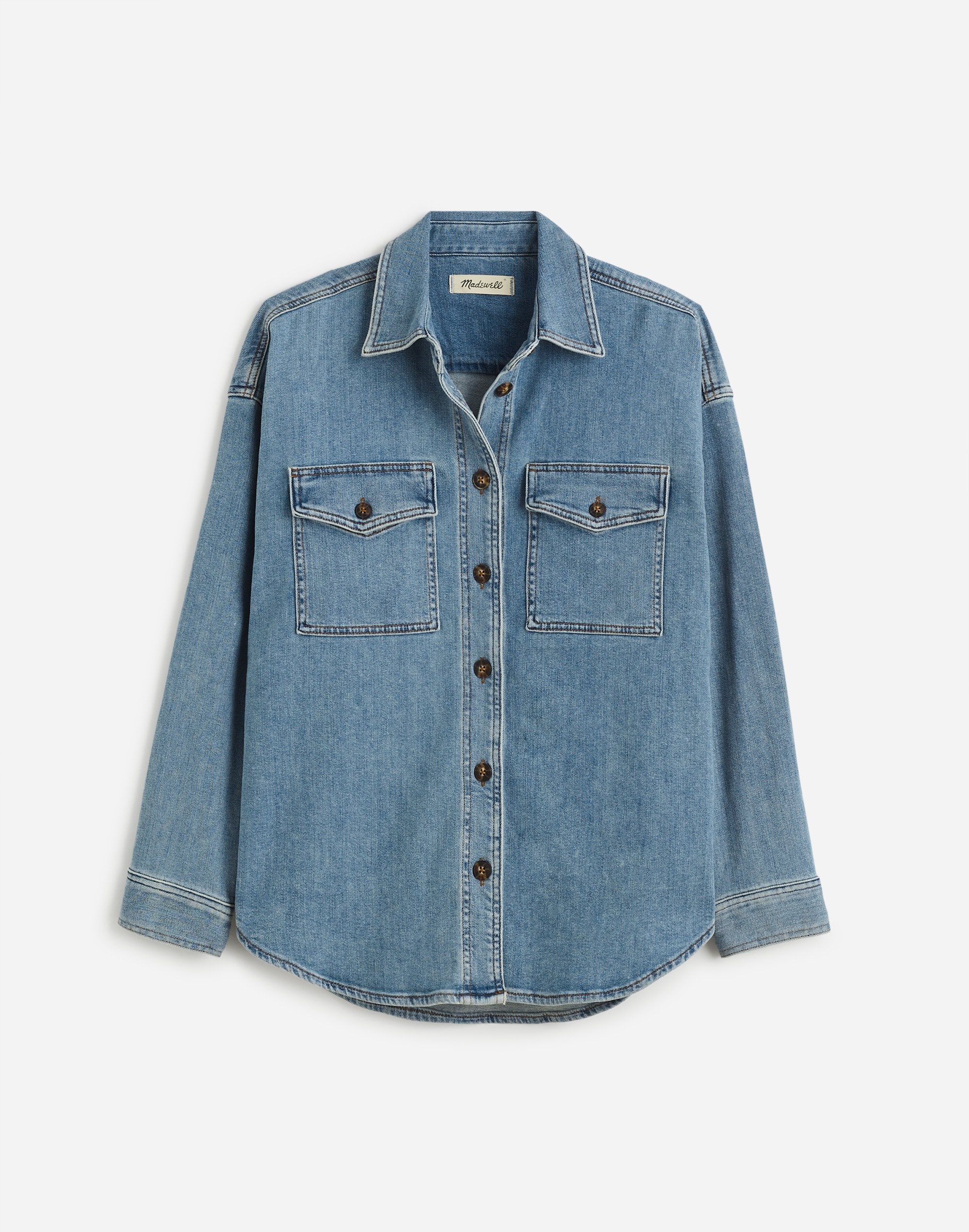 Plus Denim Long-Sleeve Button-Up Shirt Blissfield Wash | Madewell