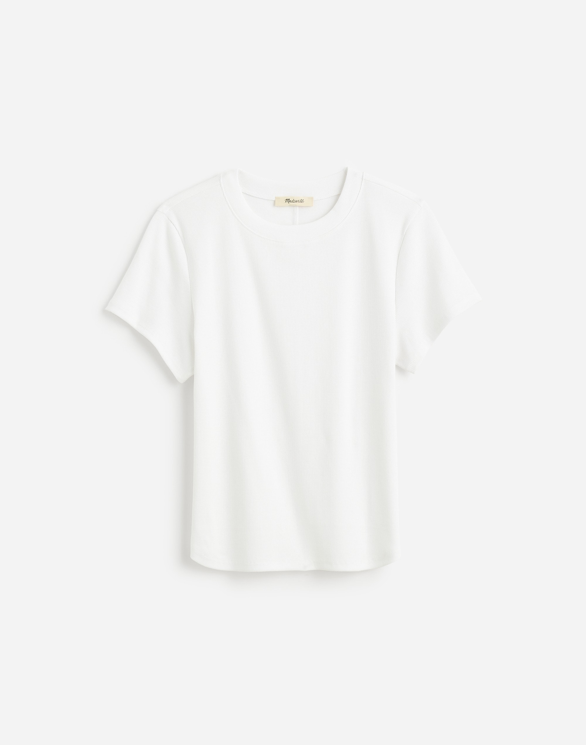 Plus (Re)generative Cotton Ribbed Crewneck Tee | Madewell