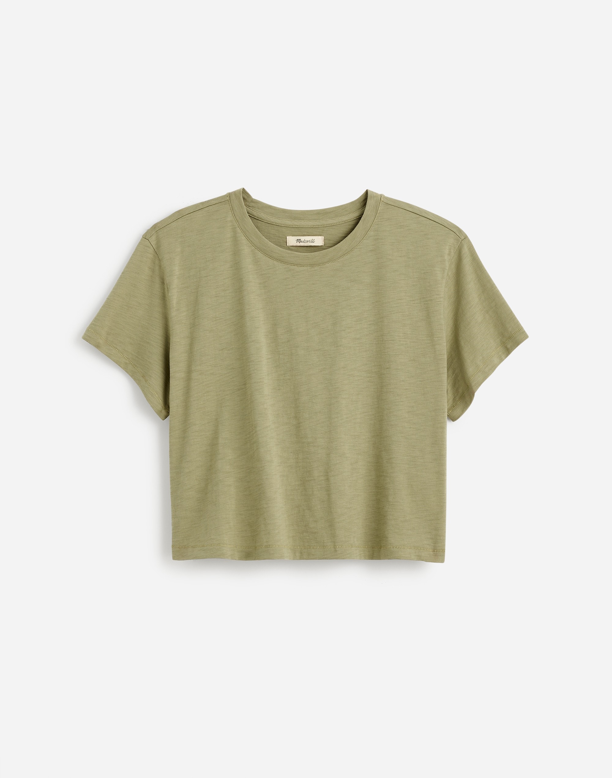 Slub Boxy-Crop Tee | Madewell