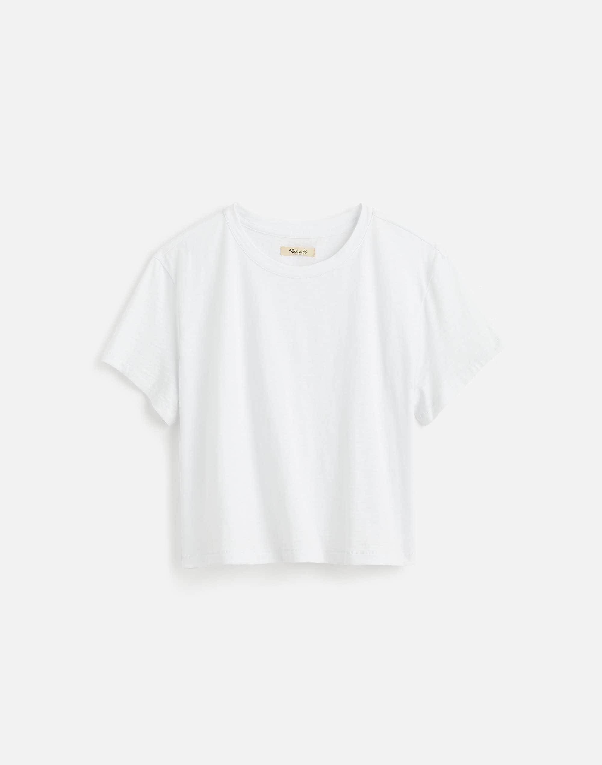 Slub Boxy-Crop Tee | Madewell