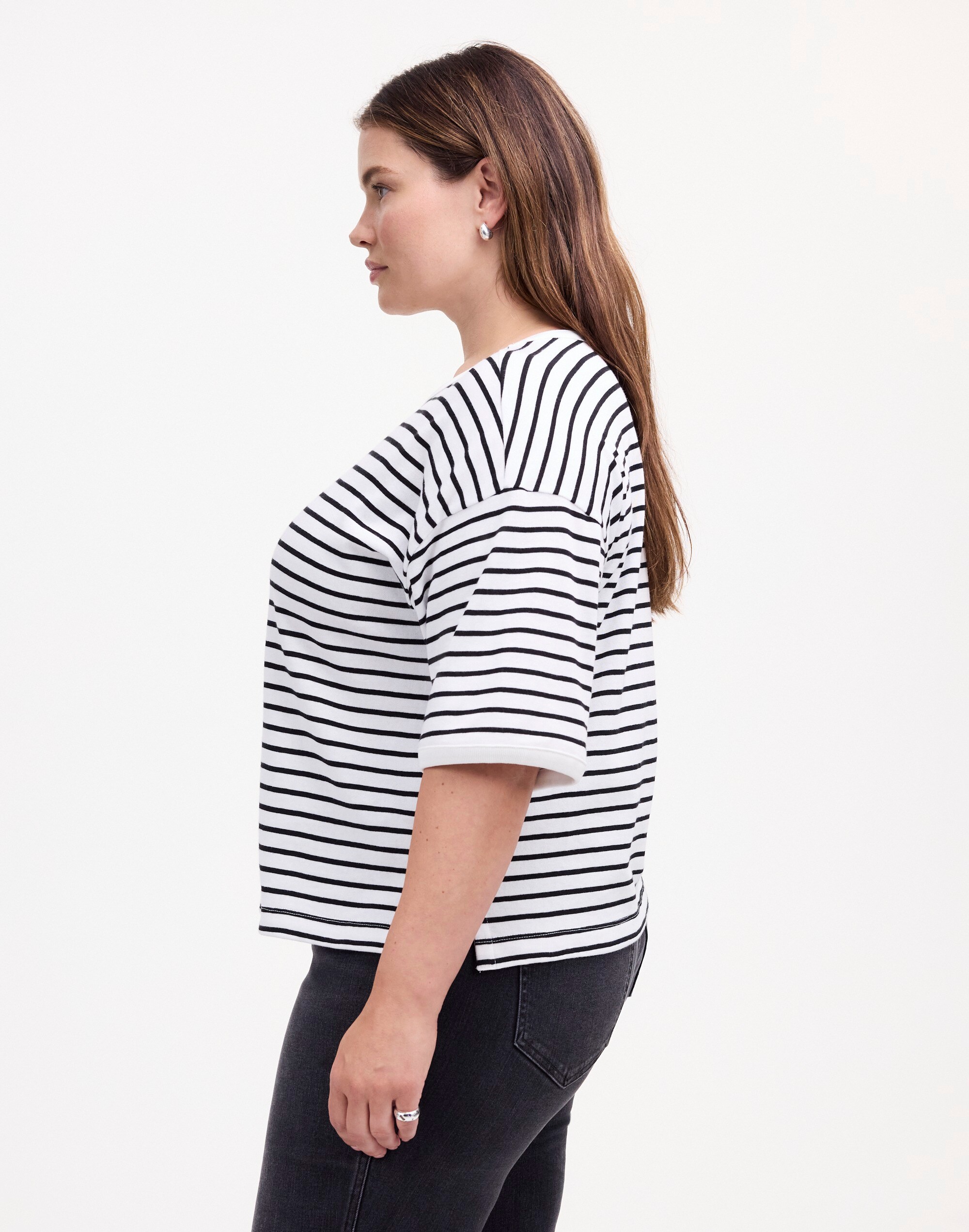 Plus Relaxed Boxy Tee in Stripe | Madewell