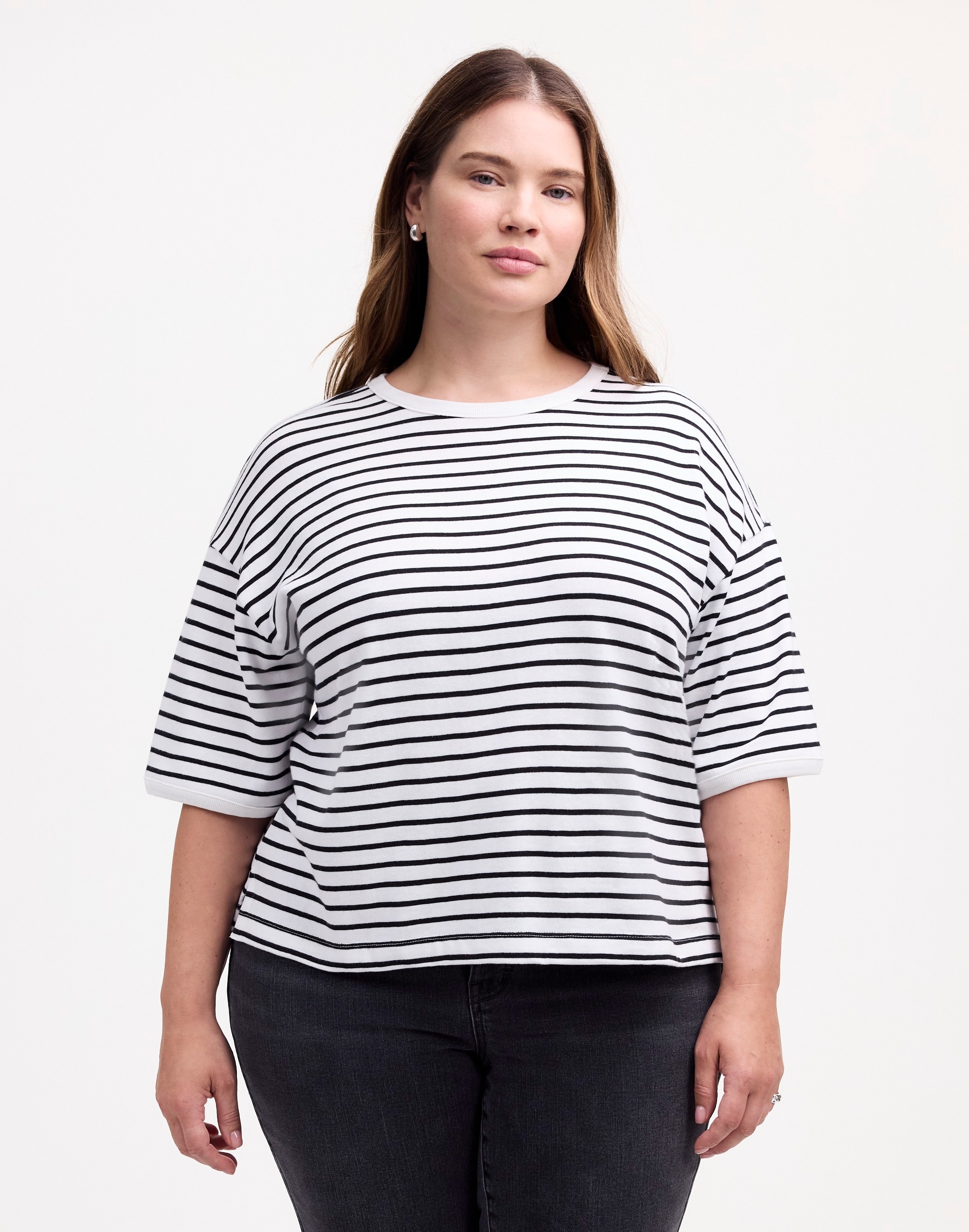 Plus Relaxed Boxy Tee in Stripe | Madewell