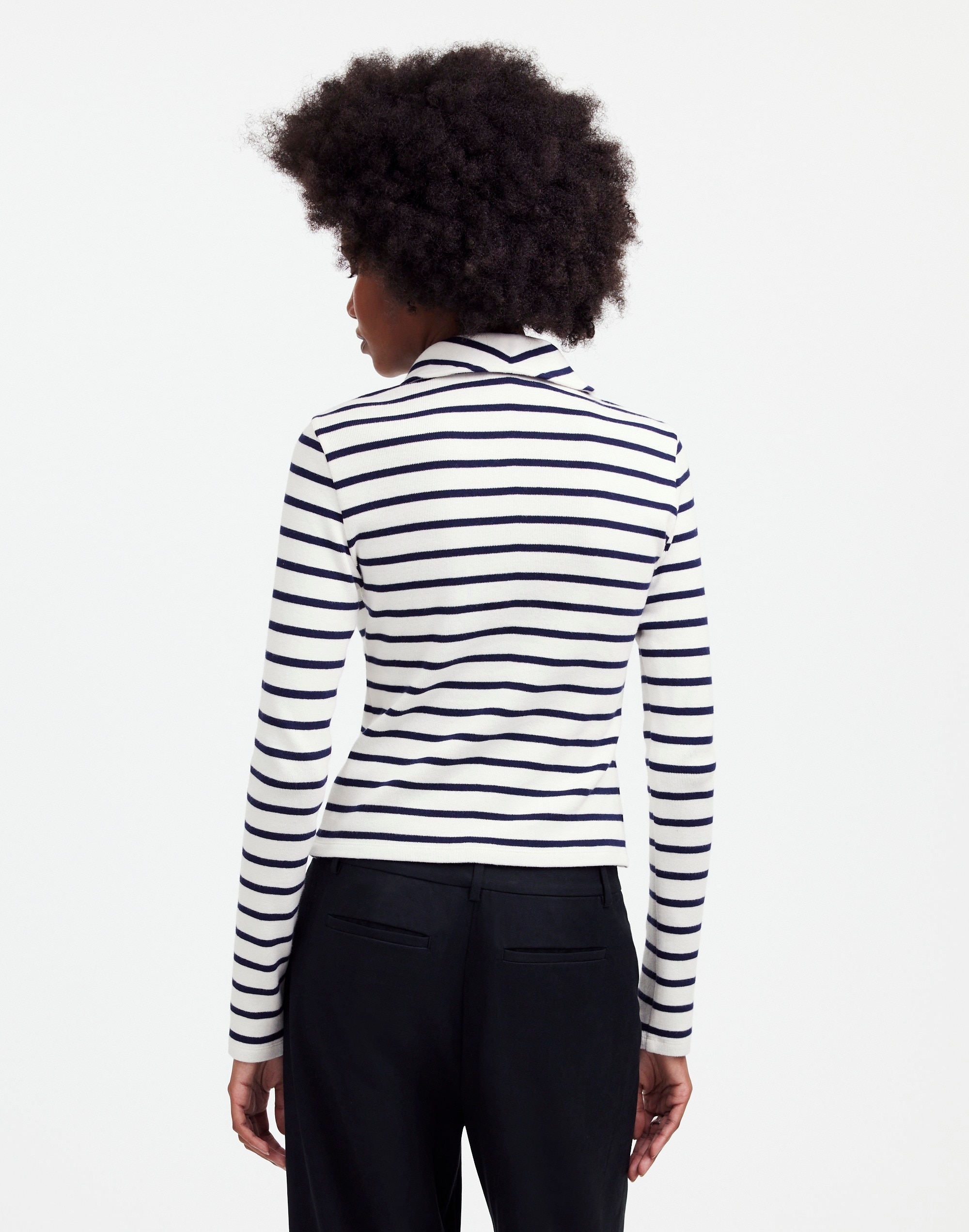 Ribbed Zip-Front Tee | Madewell