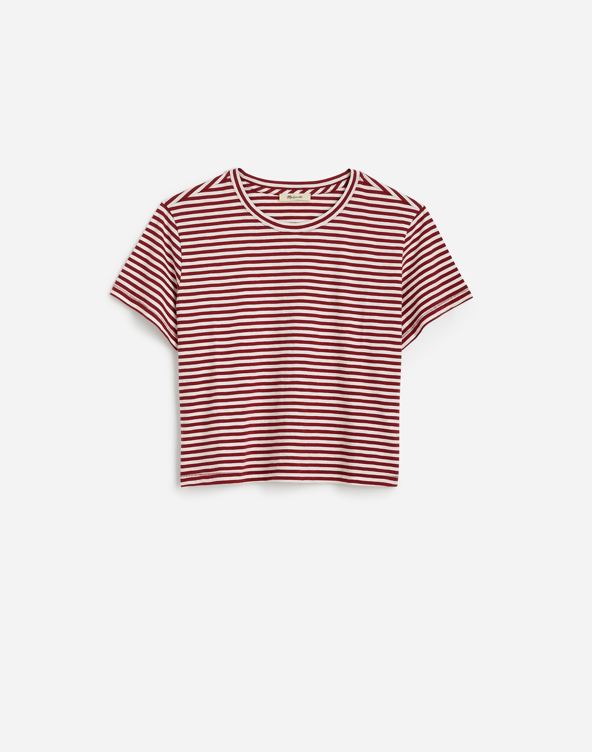 Slub Boxy-Crop Tee | Madewell